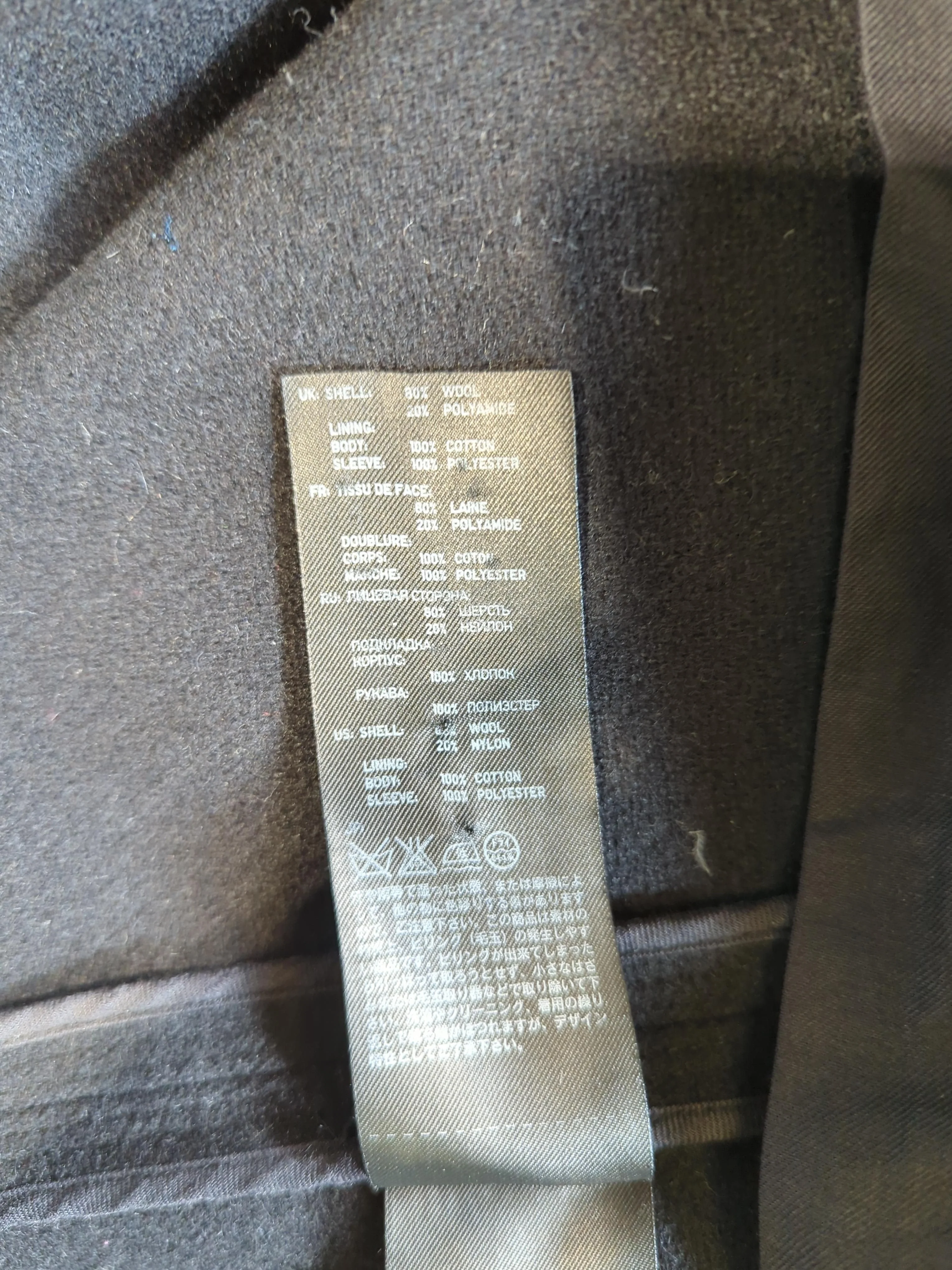Uniqlo Women's Coat M Black Wool with Polyamide, Cotton, Polyester Overcoat - Image 6