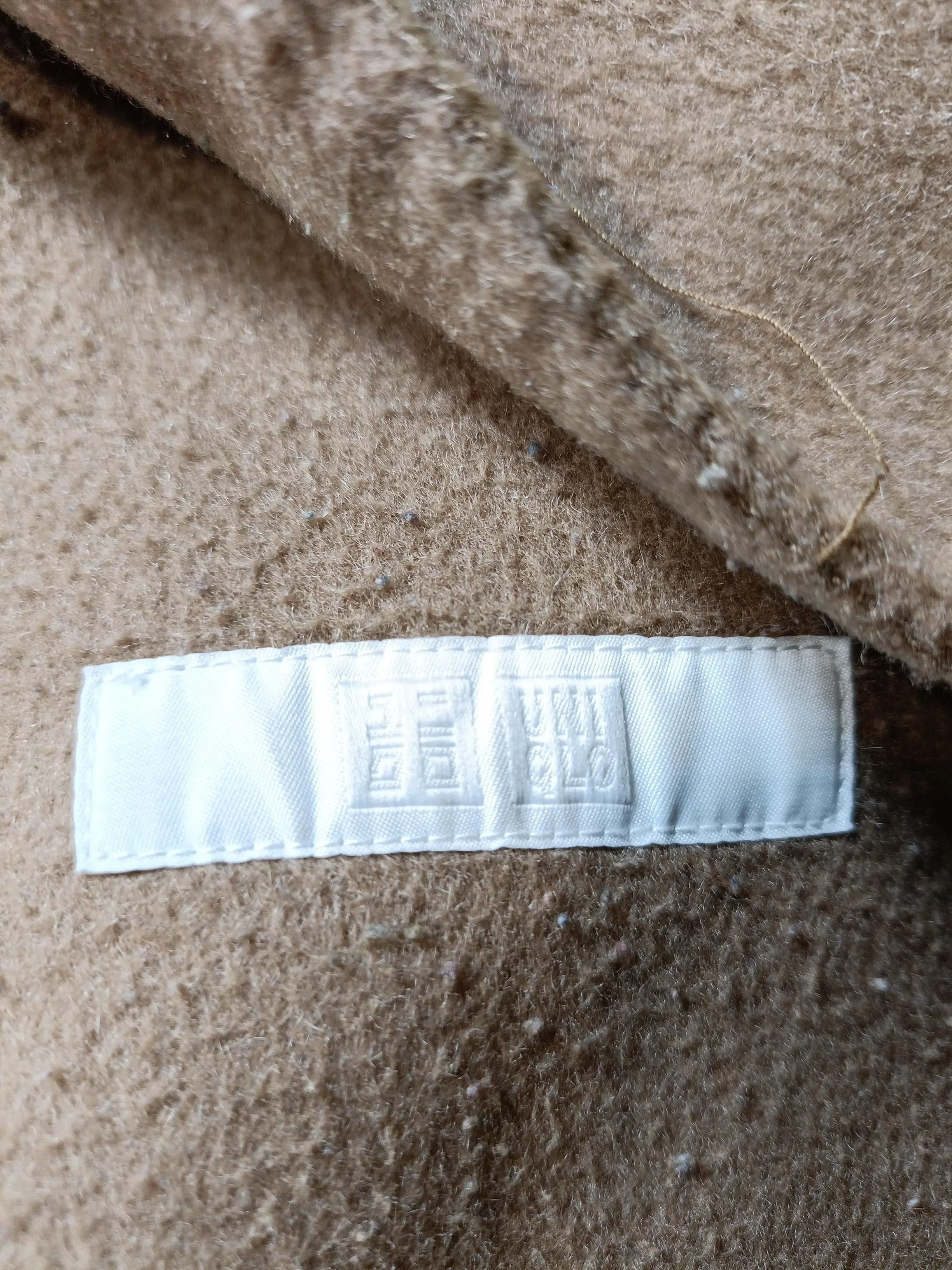 Uniqlo Women's Coat XS Tan Wool with Polyamide, Polyester Overcoat - Image 8
