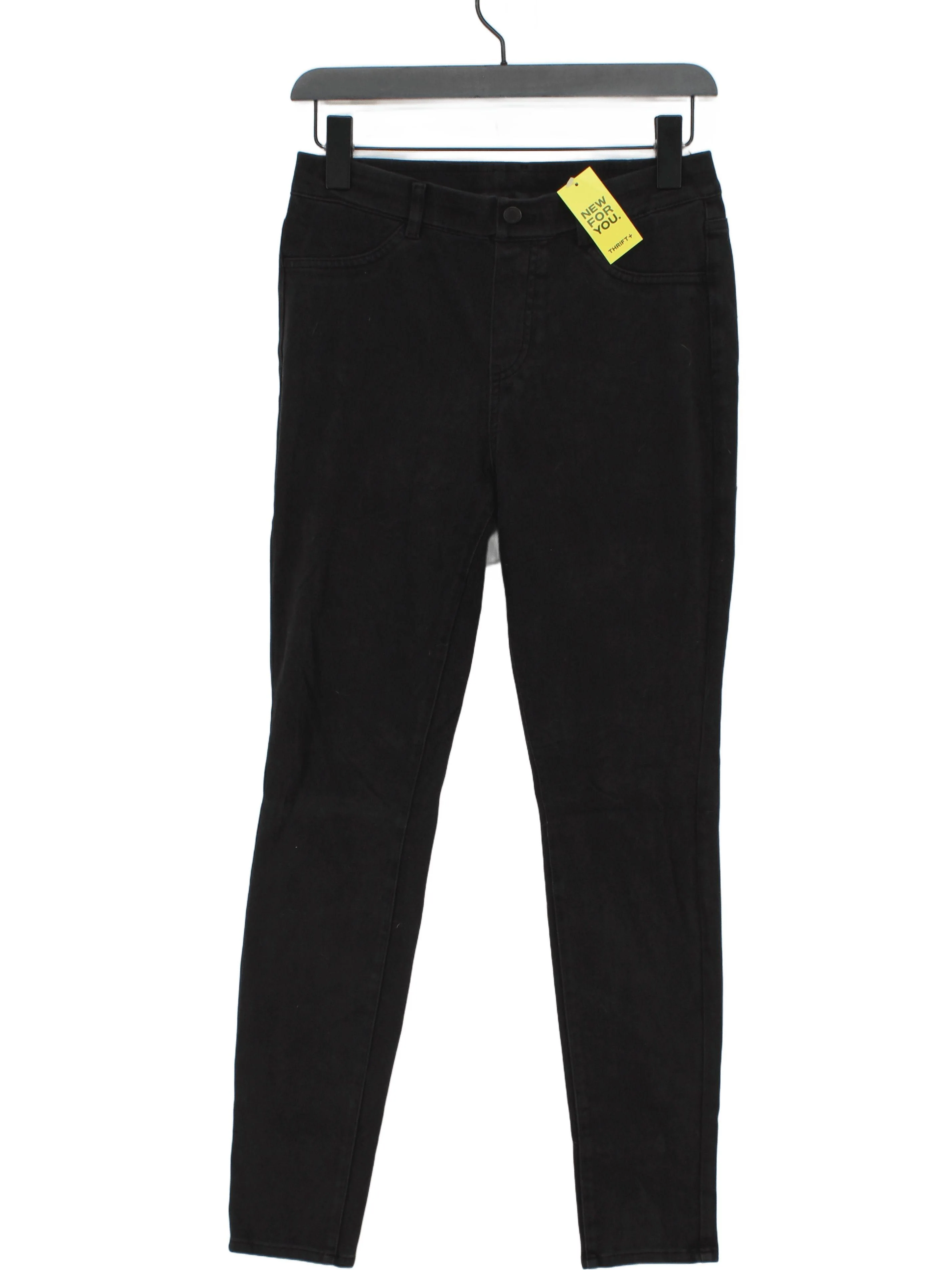 Uniqlo Women's Jeans M Black Cotton with Polyester, Elastane Jegging