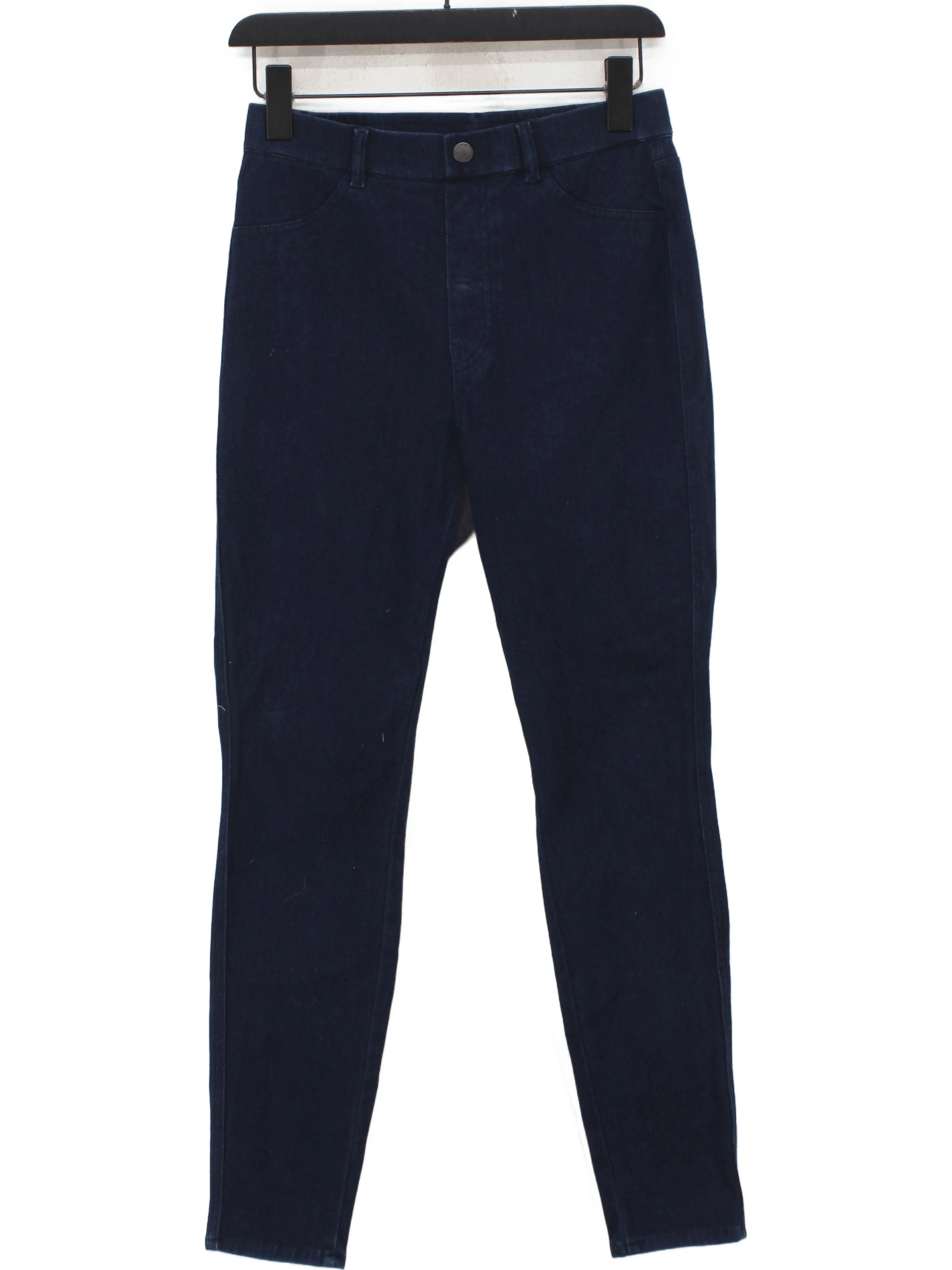 Uniqlo Women's Jeans M Blue Cotton with Polyester, Elastane Skinny
