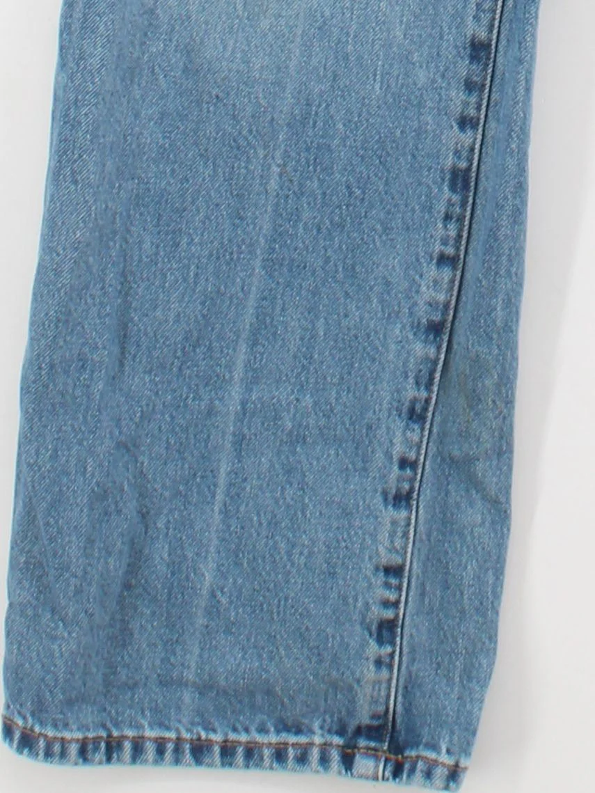 Uniqlo Women's Jeans W 22 in Blue Cotton with Polyester, Cotton Wide-Leg - Image 4