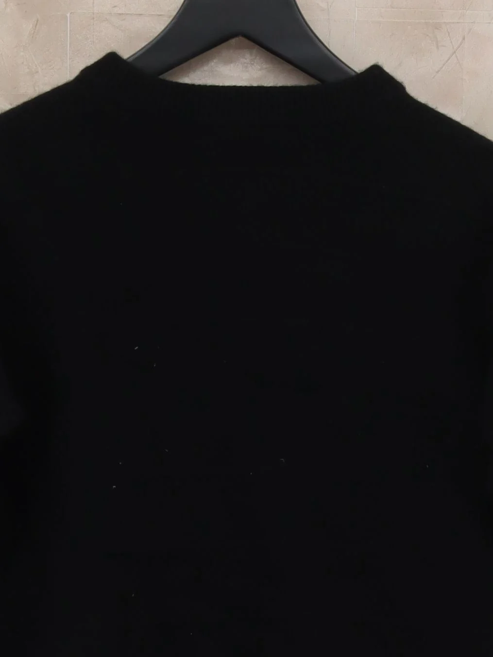 Uniqlo Women's Jumper L Black 100% Wool Crew Neck Pullover - Image 3