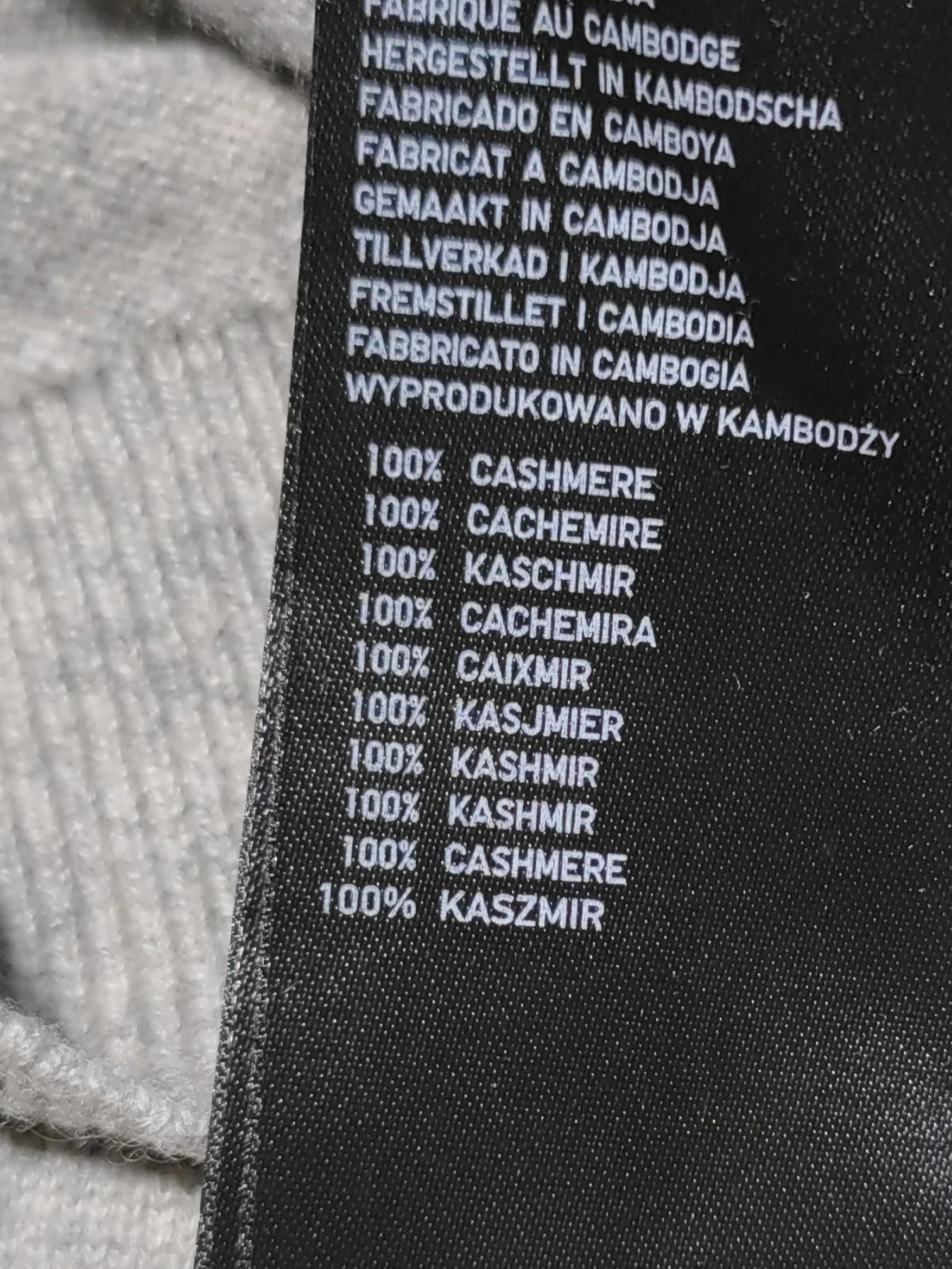 Uniqlo Women's Jumper M Grey 100% Cashmere Crew Neck Pullover - Image 6