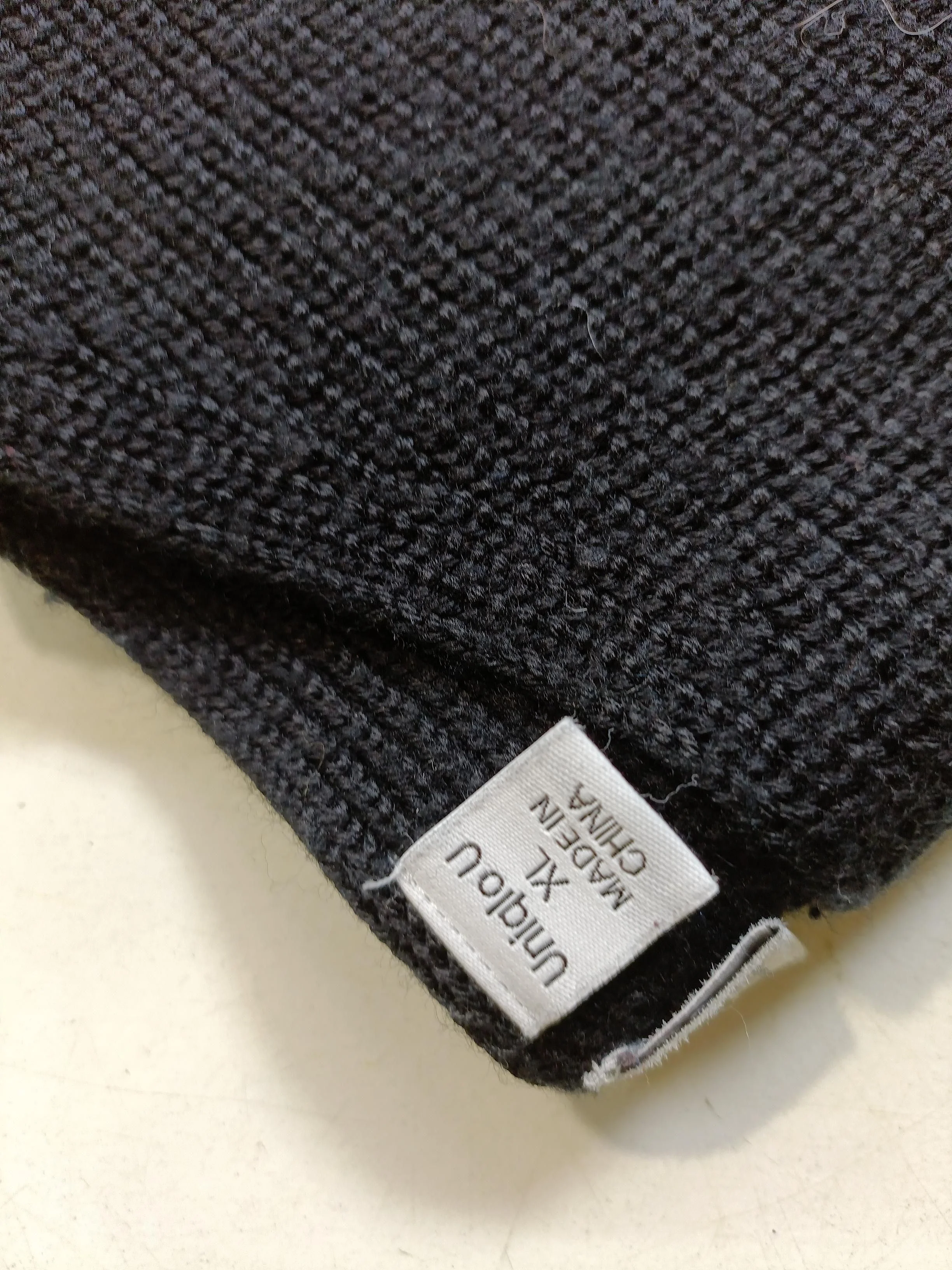 Uniqlo Women's Jumper XL Black Polyester with Wool, Polyamide V-Neck Pullover - Image 6