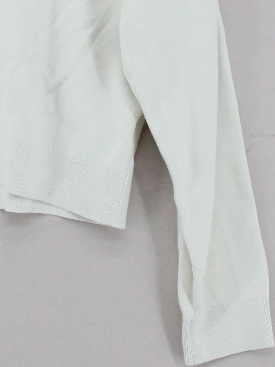 Uniqlo Women's Jumper XS White 100% Cotton Collared Pullover - Image 4