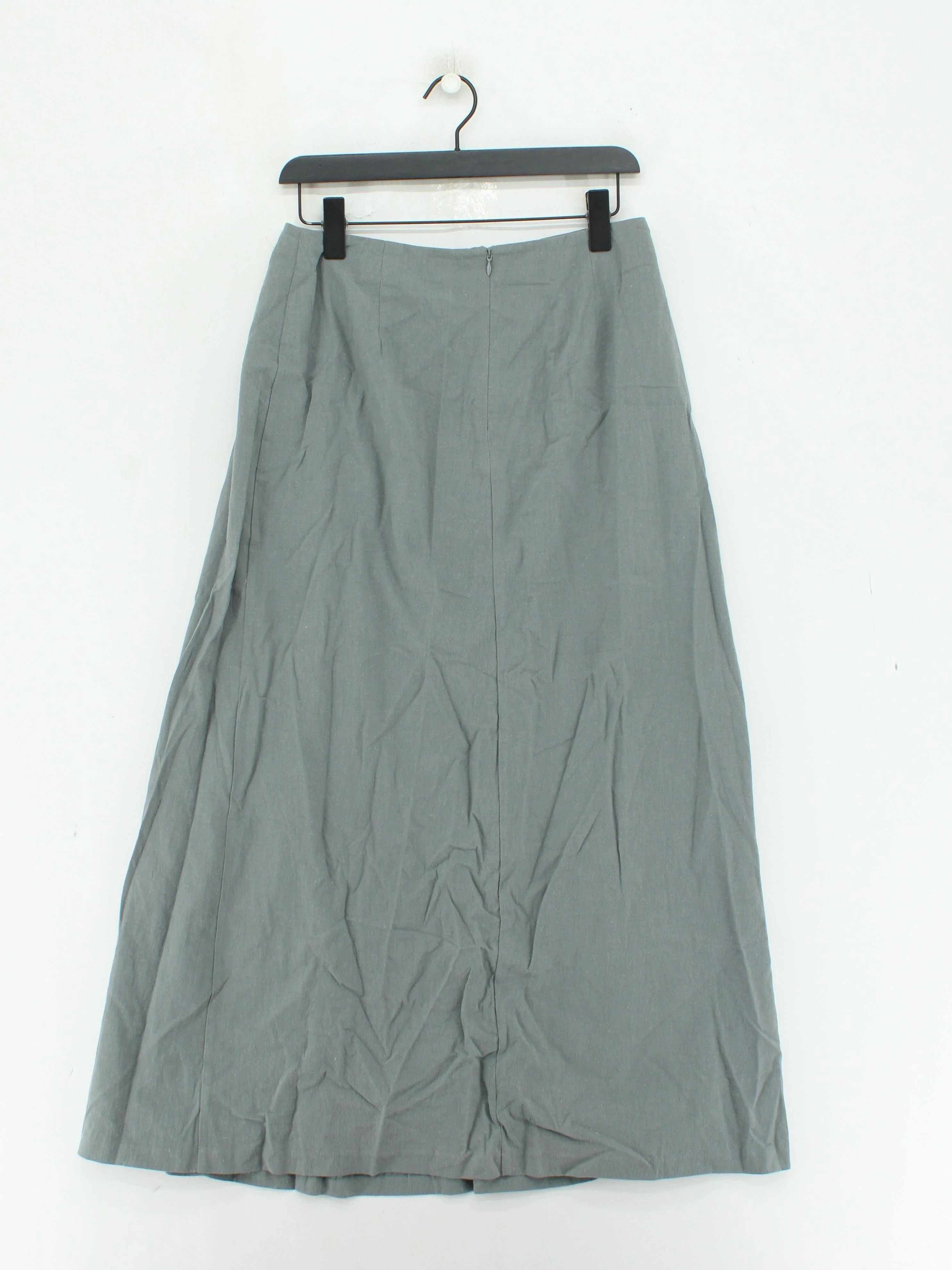 Uniqlo Women's Maxi Skirt W 28 in Grey Linen with Cotton Long Maxi - Image 2