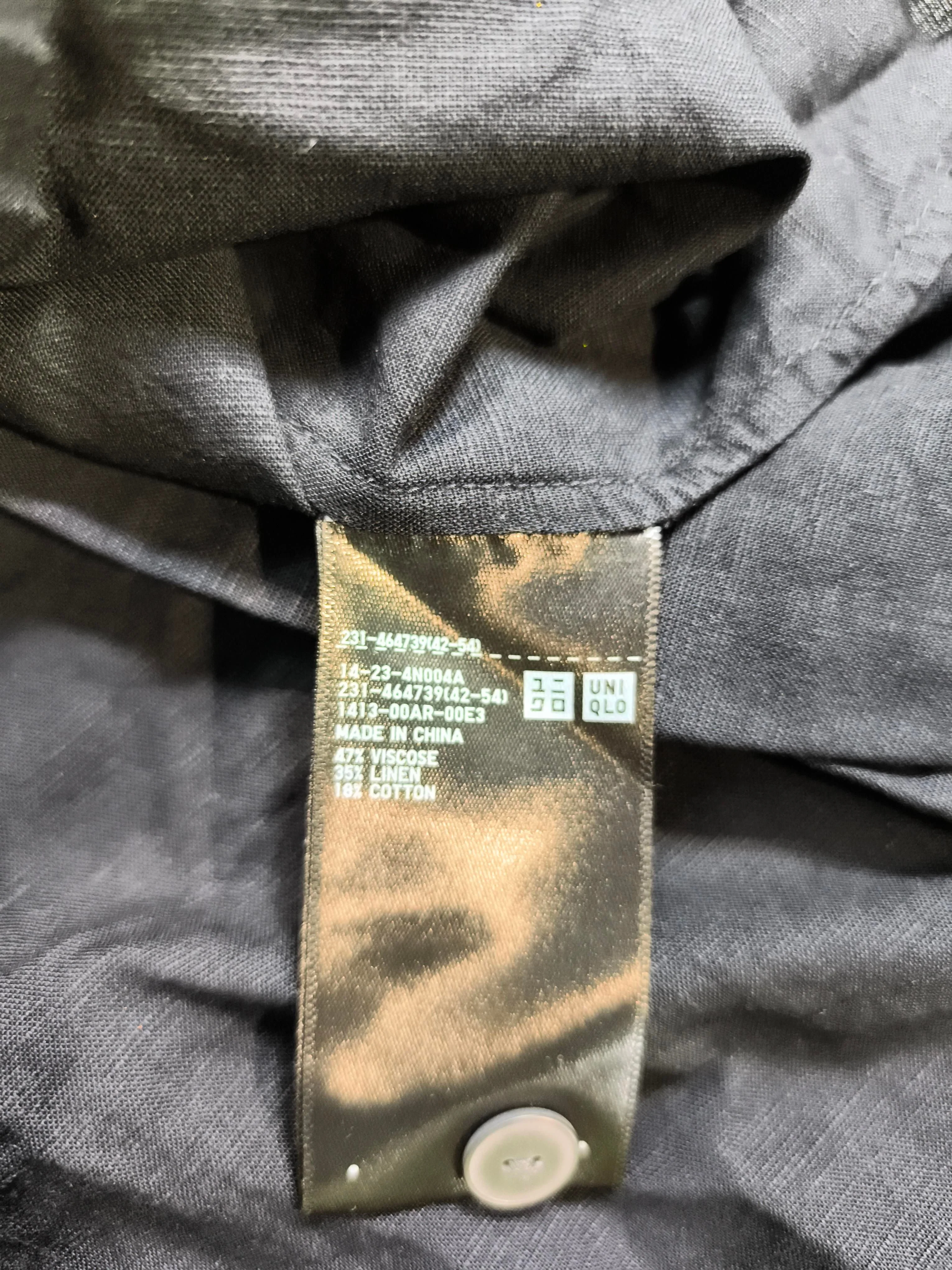 Uniqlo Women's Shirt M Black Viscose with Linen, Cotton Basic - Image 7
