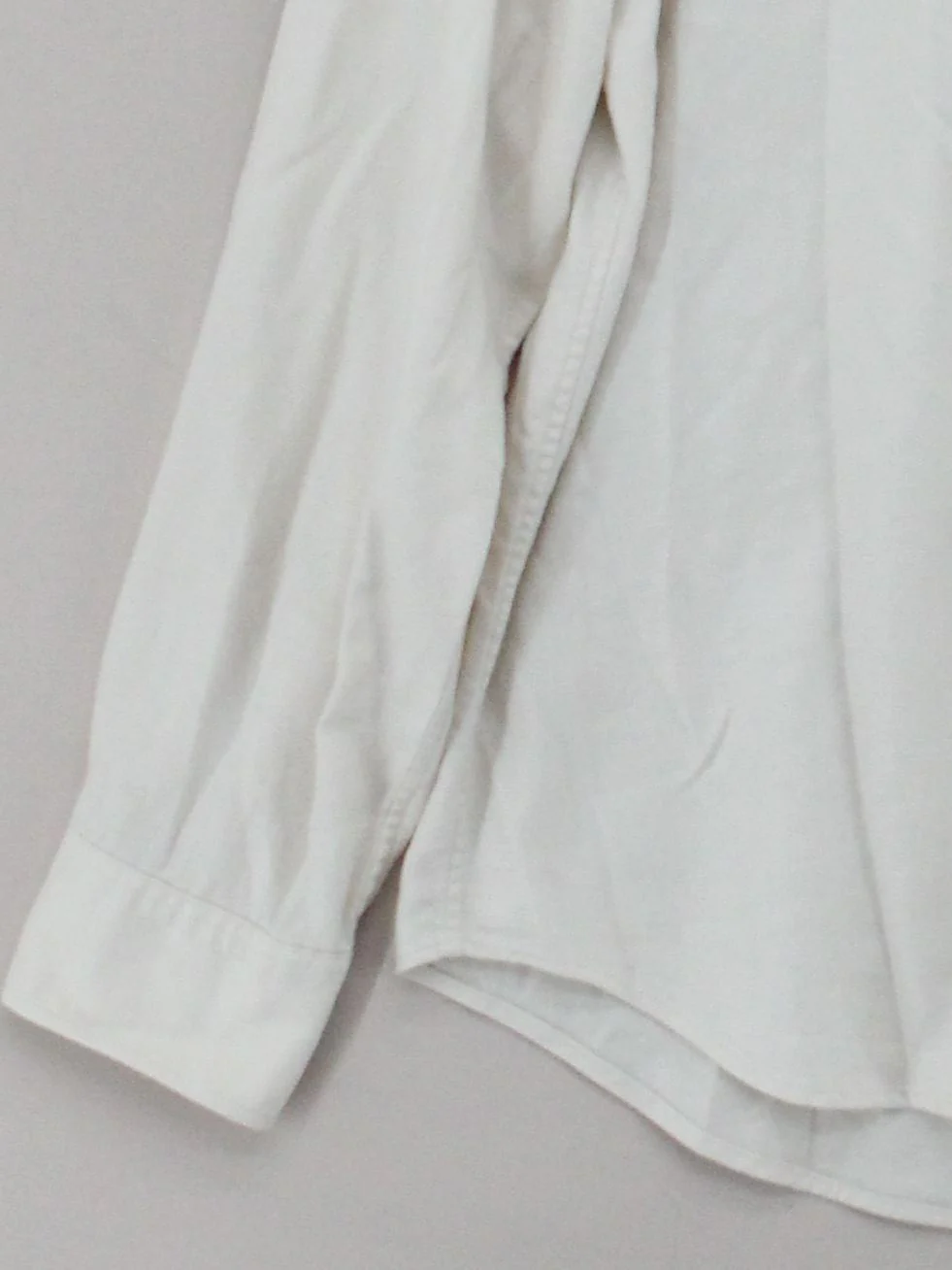Uniqlo Women's Shirt S Cream Viscose with Acrylic, Cotton Basic - Image 4