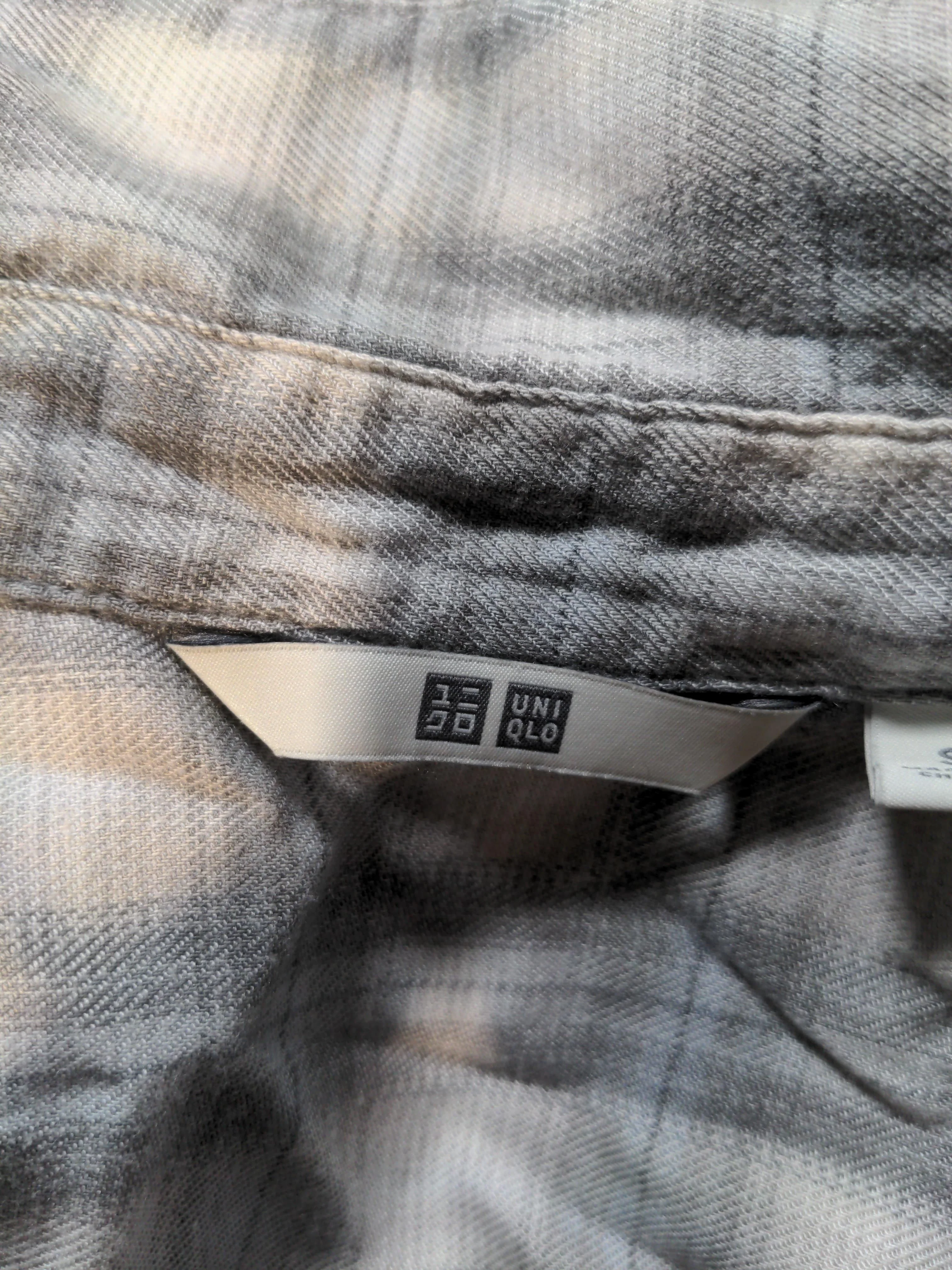 Uniqlo Women's Shirt S Grey Acrylic with Lyocell Modal, Viscose, Cotton Basic - Image 6