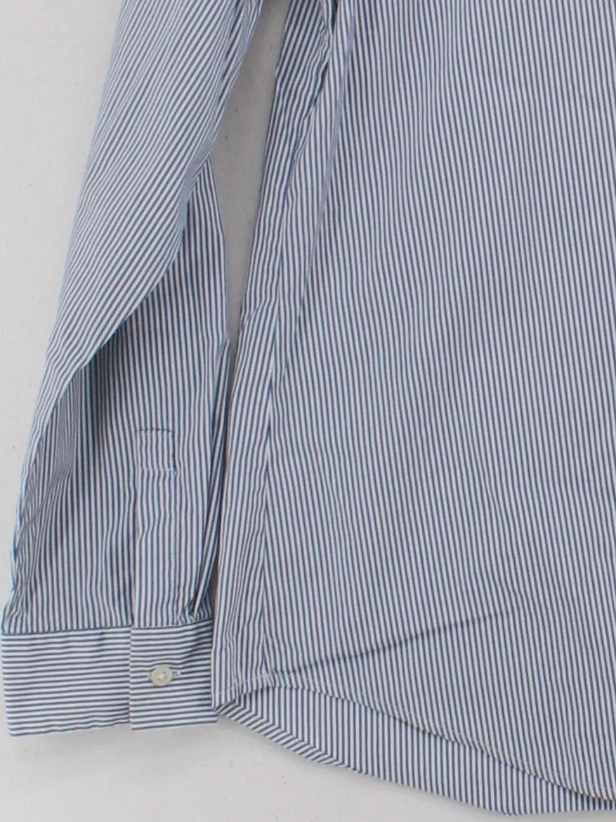 Uniqlo Women's Shirt XL Blue Cotton with Polyester, Elastane Basic - Image 4