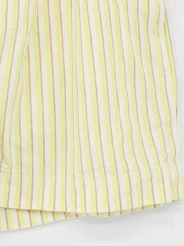 Uniqlo Women's Shorts S Multi Striped Cotton with Linen Paperbag - Image 4