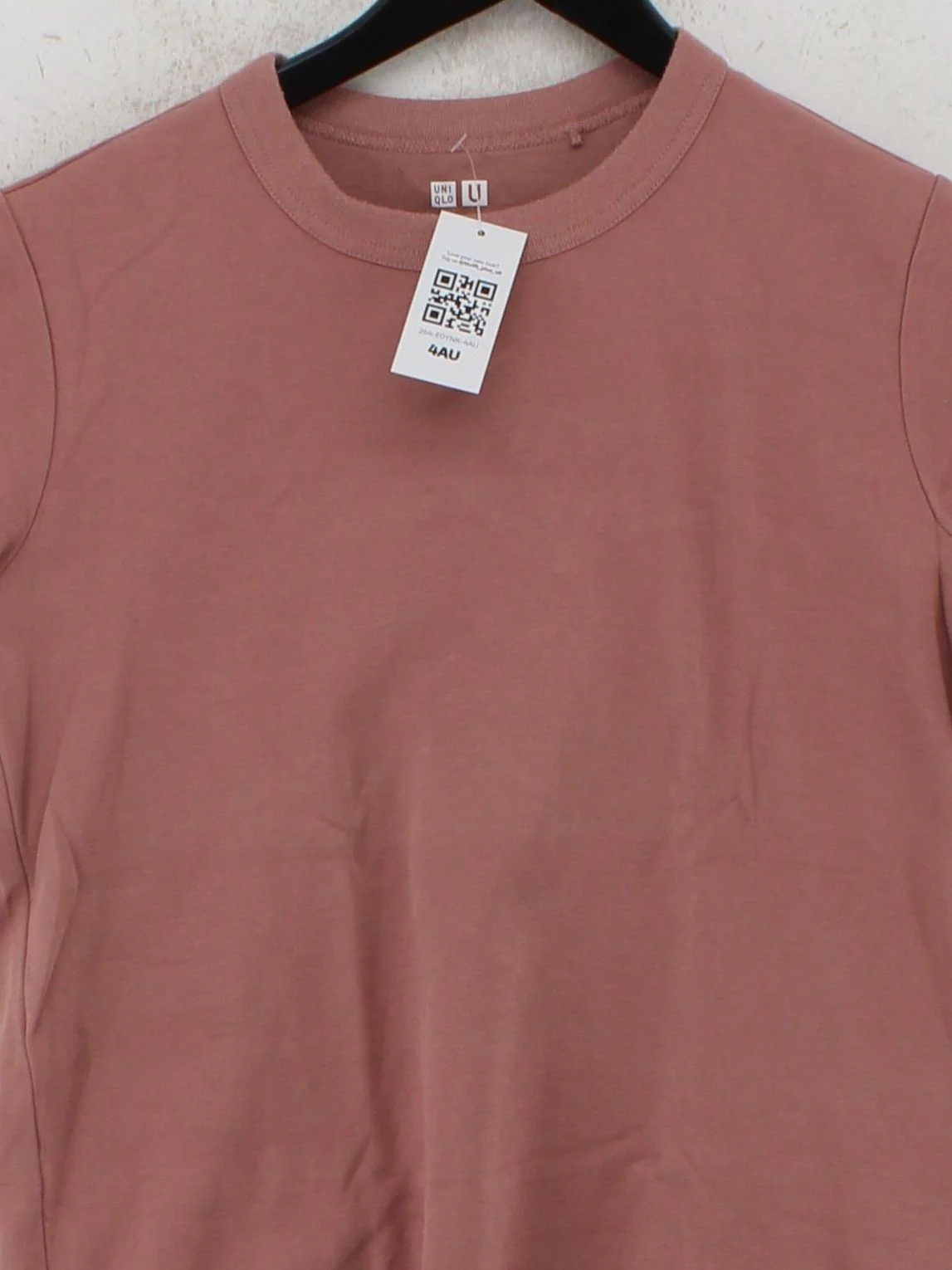Uniqlo Women's T-Shirt L Pink 100% Cotton Short Sleeve Round Neck Basic - Image 3