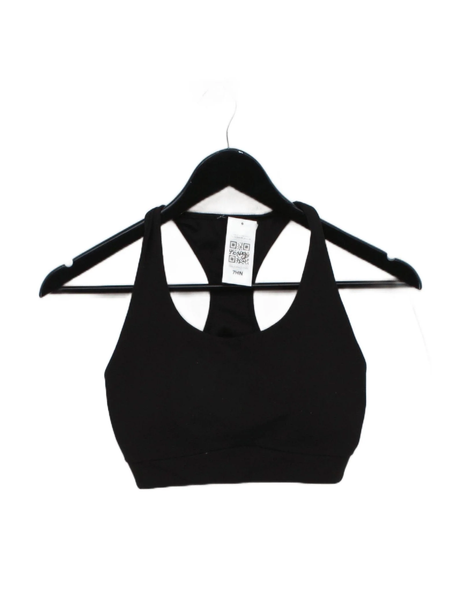 Uniqlo Women's T-Shirt M Black Polyester with Spandex Sleeveless Basic