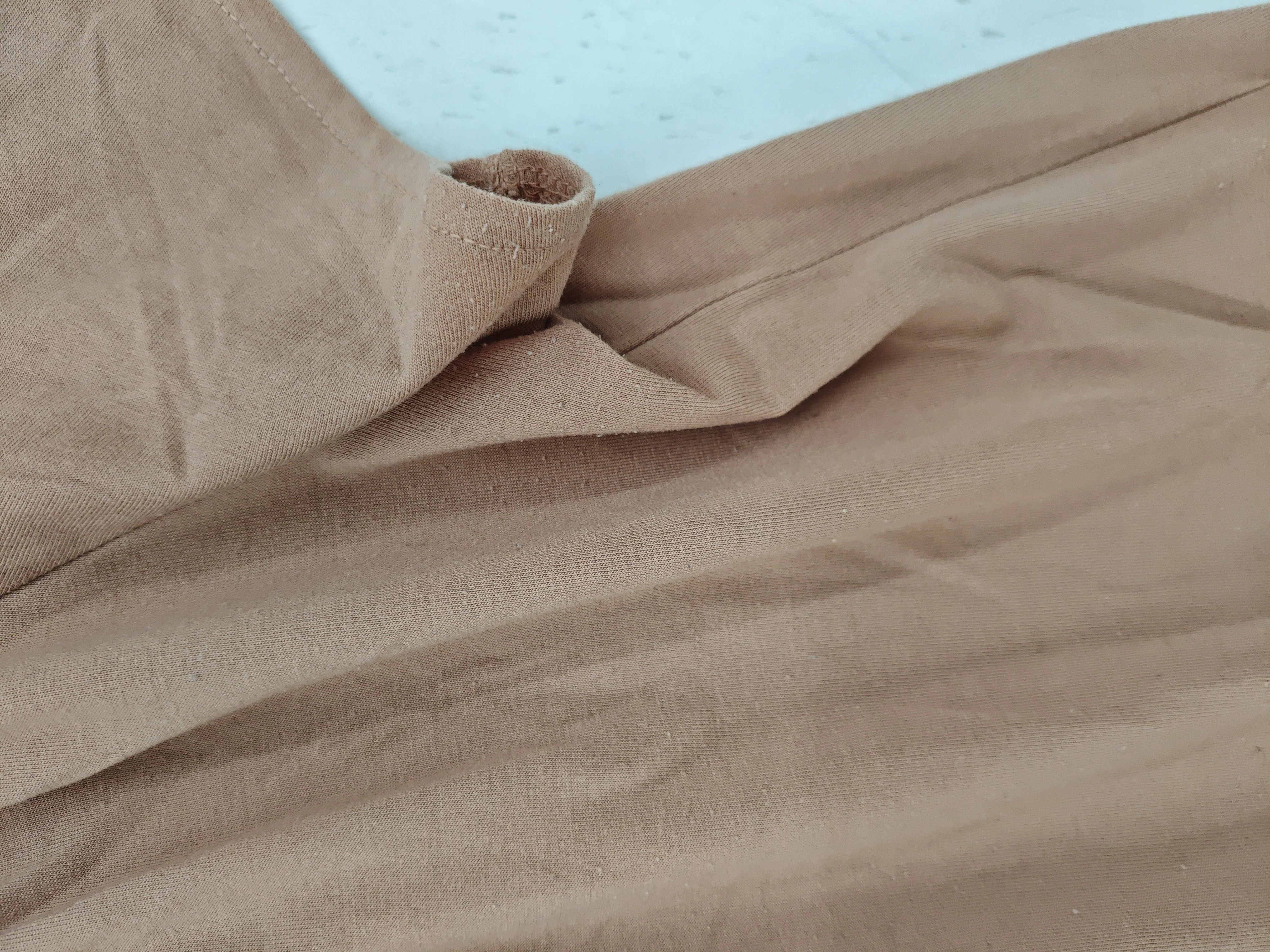 Uniqlo Women's T-Shirt S Brown Polyester with Rayon Basic - Image 5