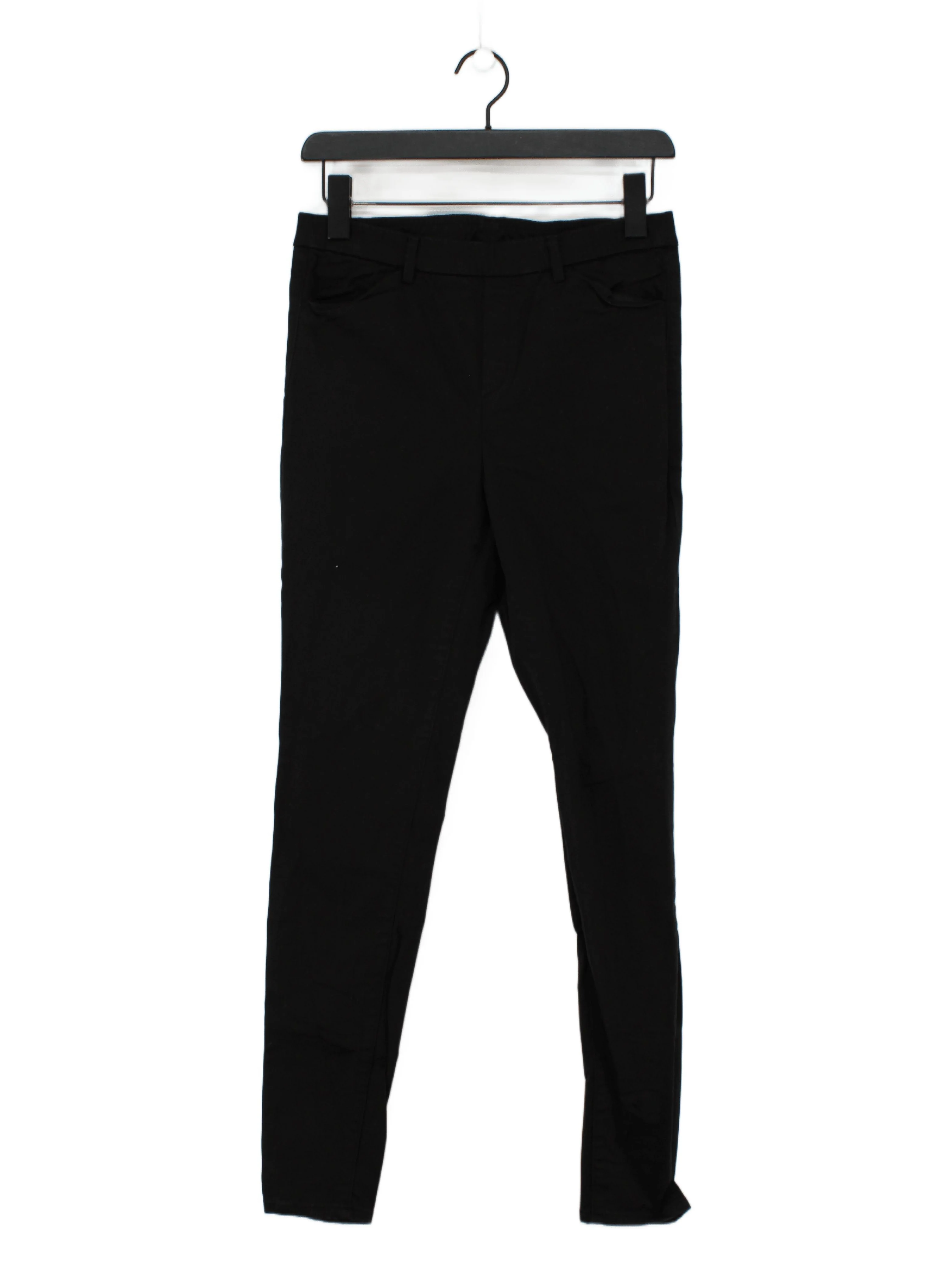 Uniqlo Women's Trousers M Black Cotton with Acrylic, Viscose, Elastane Chino