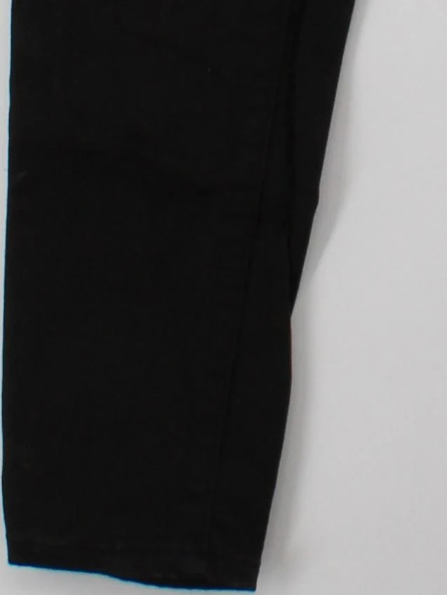 Uniqlo Women's Trousers M Black Cotton with Acrylic, Viscose, Elastane Chino - Image 4