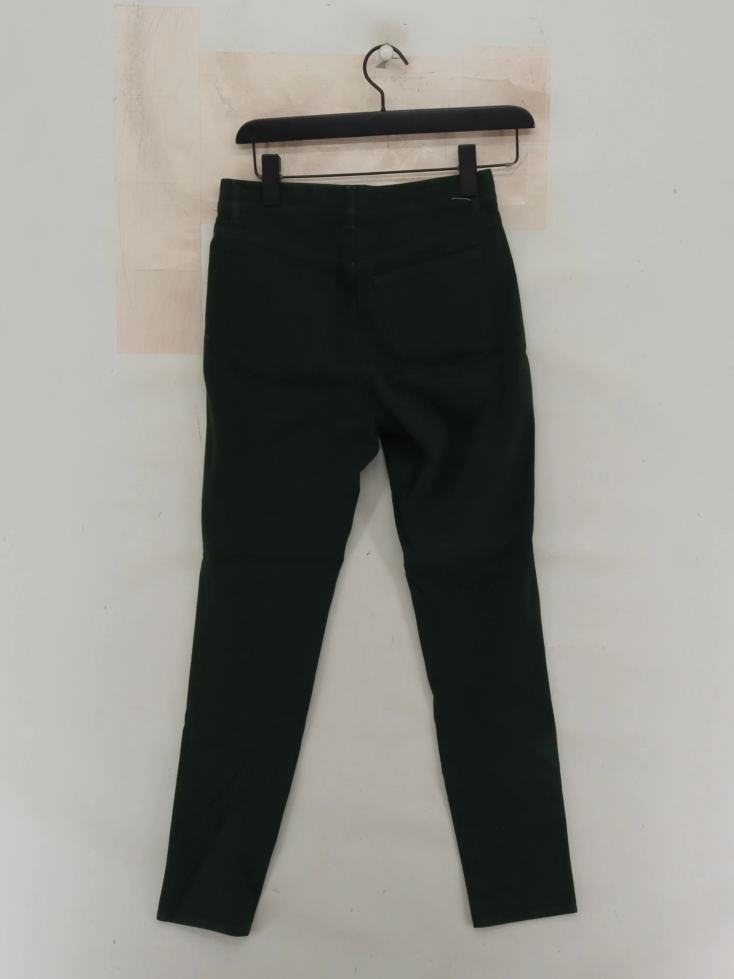 Uniqlo Women's Trousers M Green Polyester with Rayon, Acrylic, Spandex Chino - Image 2