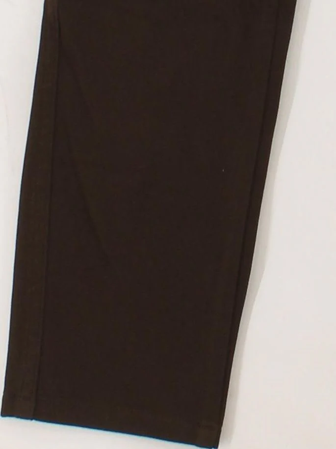 Uniqlo Women's Trousers S Brown Cotton with Polyester, Elastane Straight Chino - Image 4
