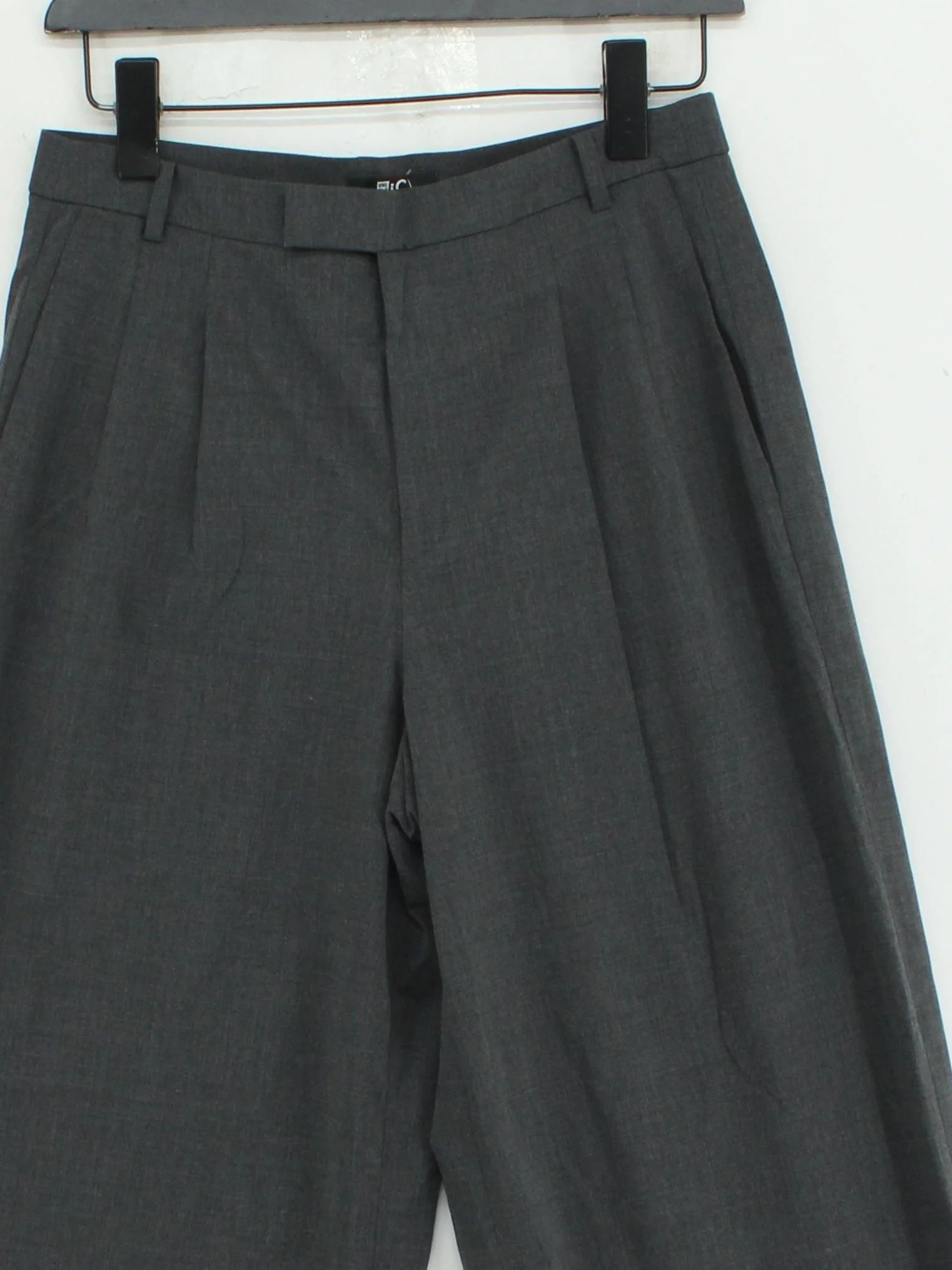 Uniqlo Women's Trousers S Grey Polyester with Wool, Viscose, Elastane Chino - Image 3
