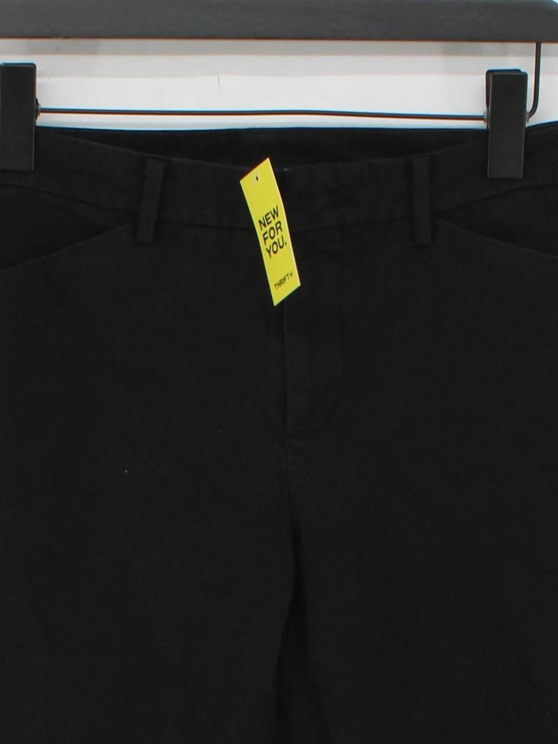 Uniqlo Women's Trousers W 25 in Black Cotton with Polyester, Elastane Chino - Image 3