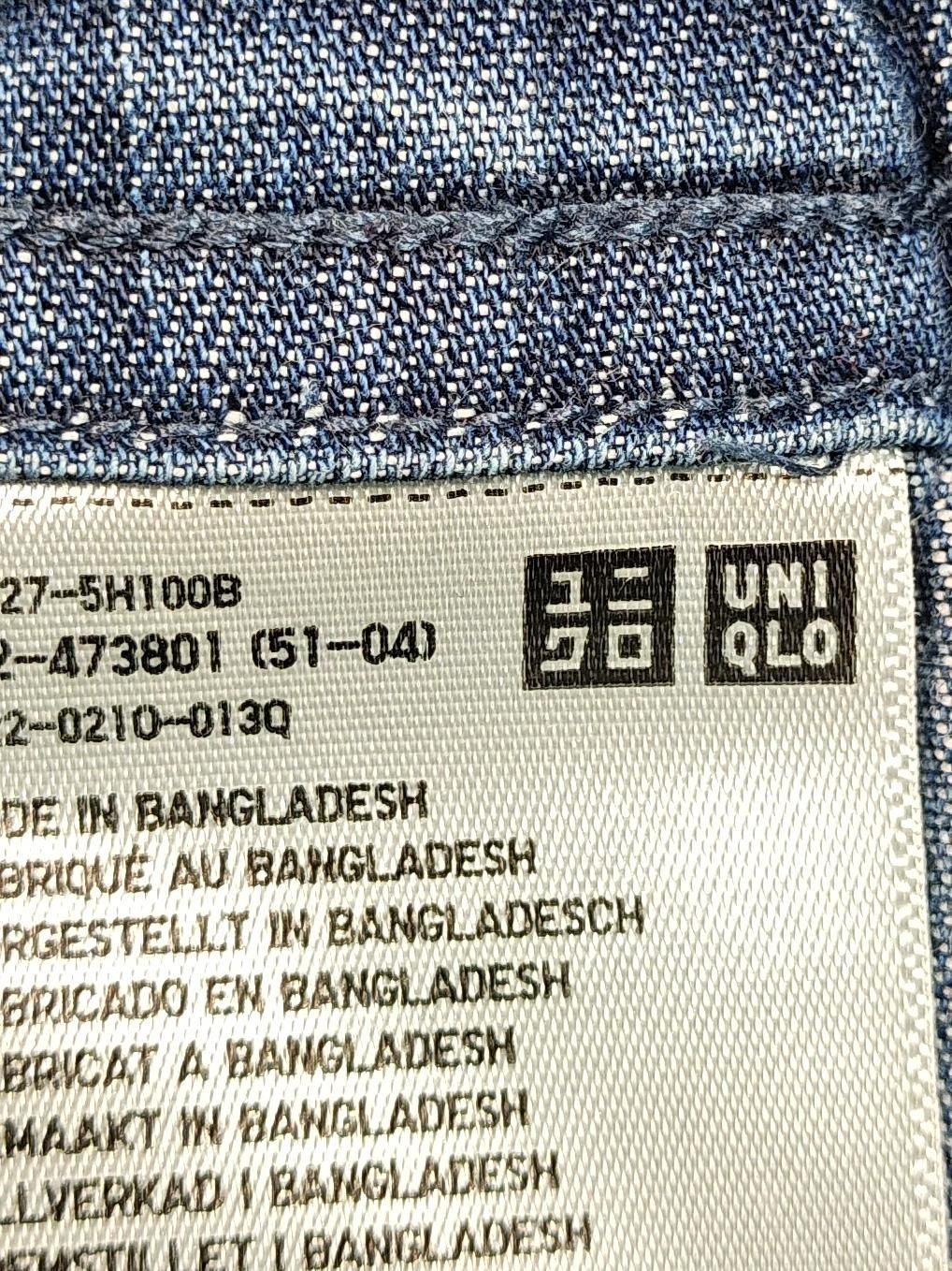Uniqlo Women's Trousers XL Blue Cotton with Polyester Wide-Leg Cropped - Image 5