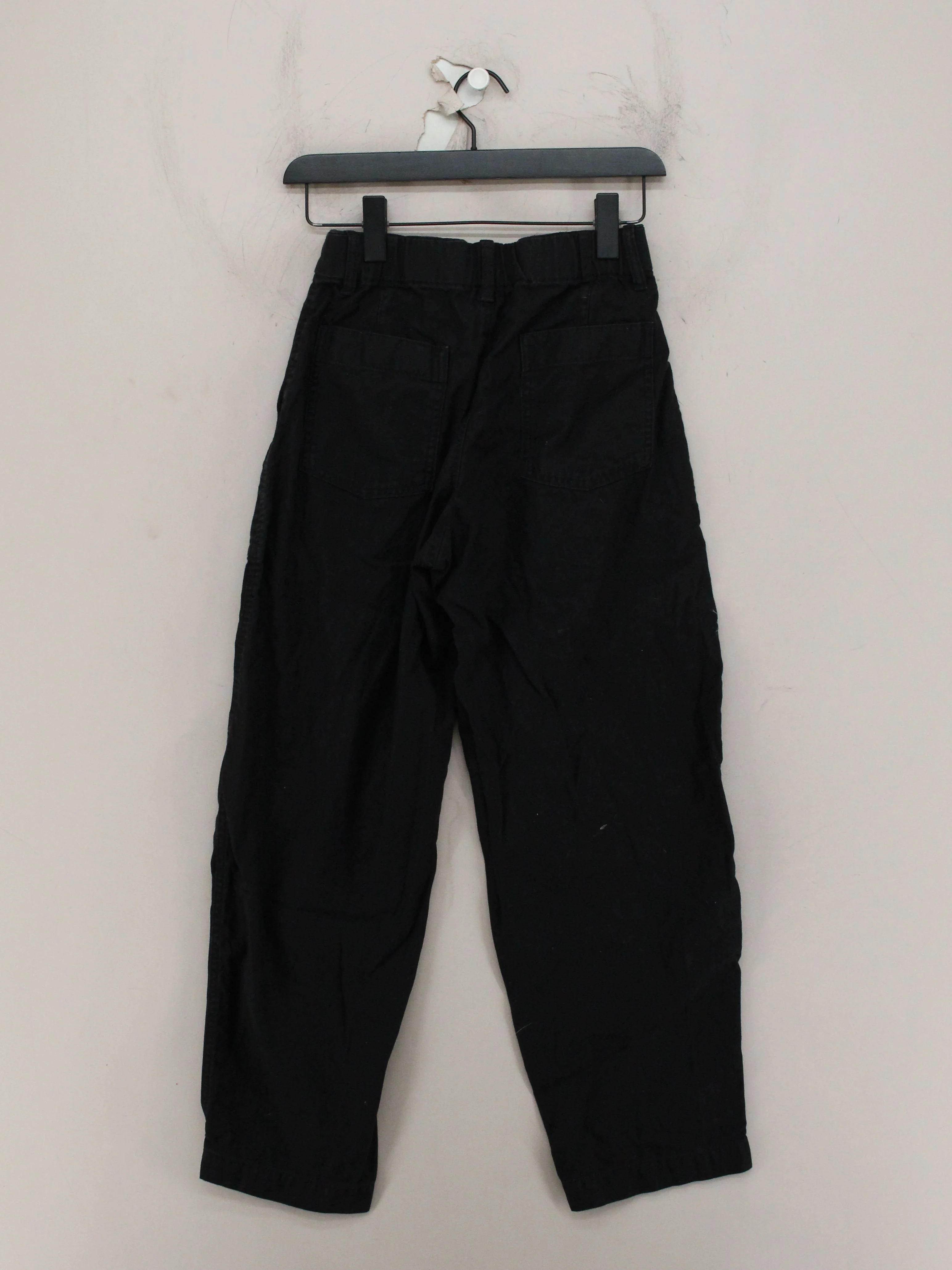 Uniqlo Women's Trousers XS Black 100% Cotton Tapered Chino - Image 2