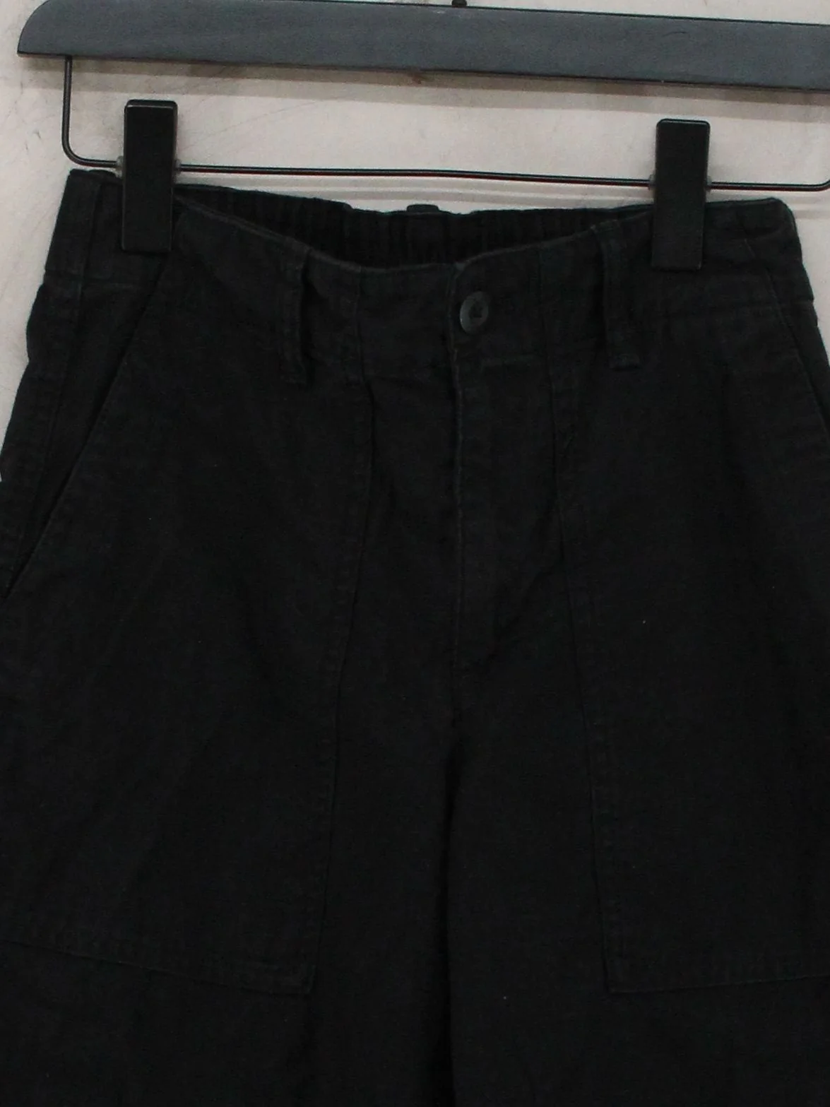 Uniqlo Women's Trousers XS Black 100% Cotton Tapered Chino - Image 3