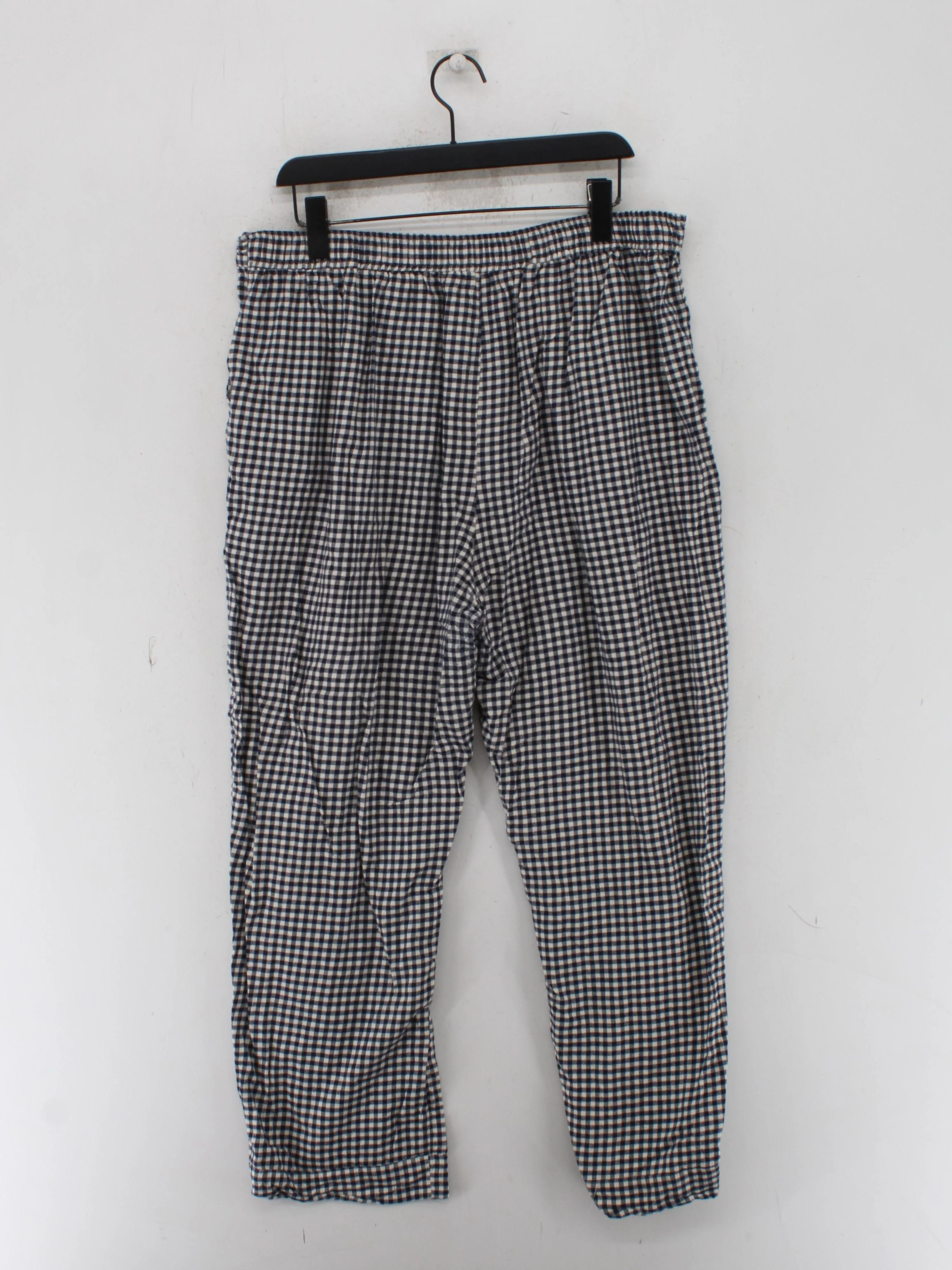 Uniqlo Women's Trousers XXL Multi Checkered 100% Cotton Wide-Leg Sweatpants - Image 2