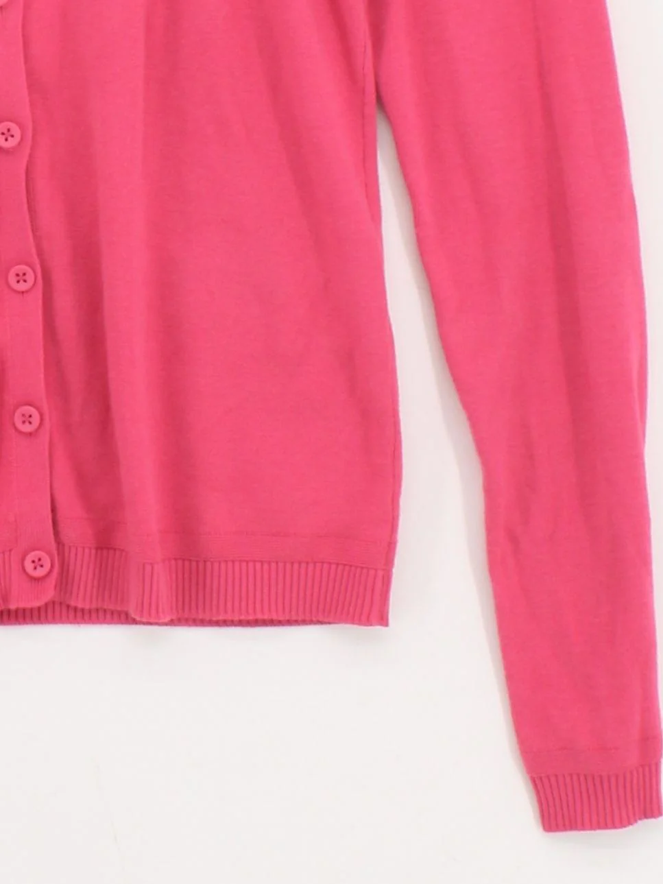 United Colors Of Benetton Women's Cardigan UK 8 Pink 100% Cotton Cardigan - Image 4