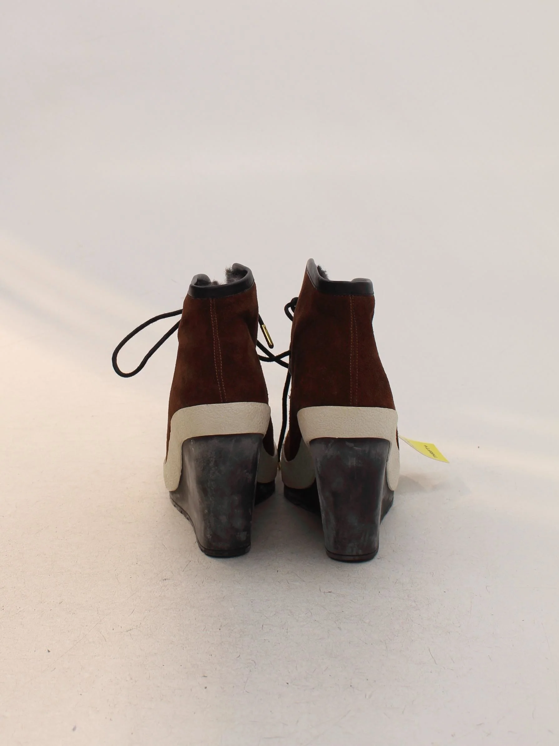 United Nude Women's Boots UK 2.5 Brown Suede with Faux Leather Platform - Image 3