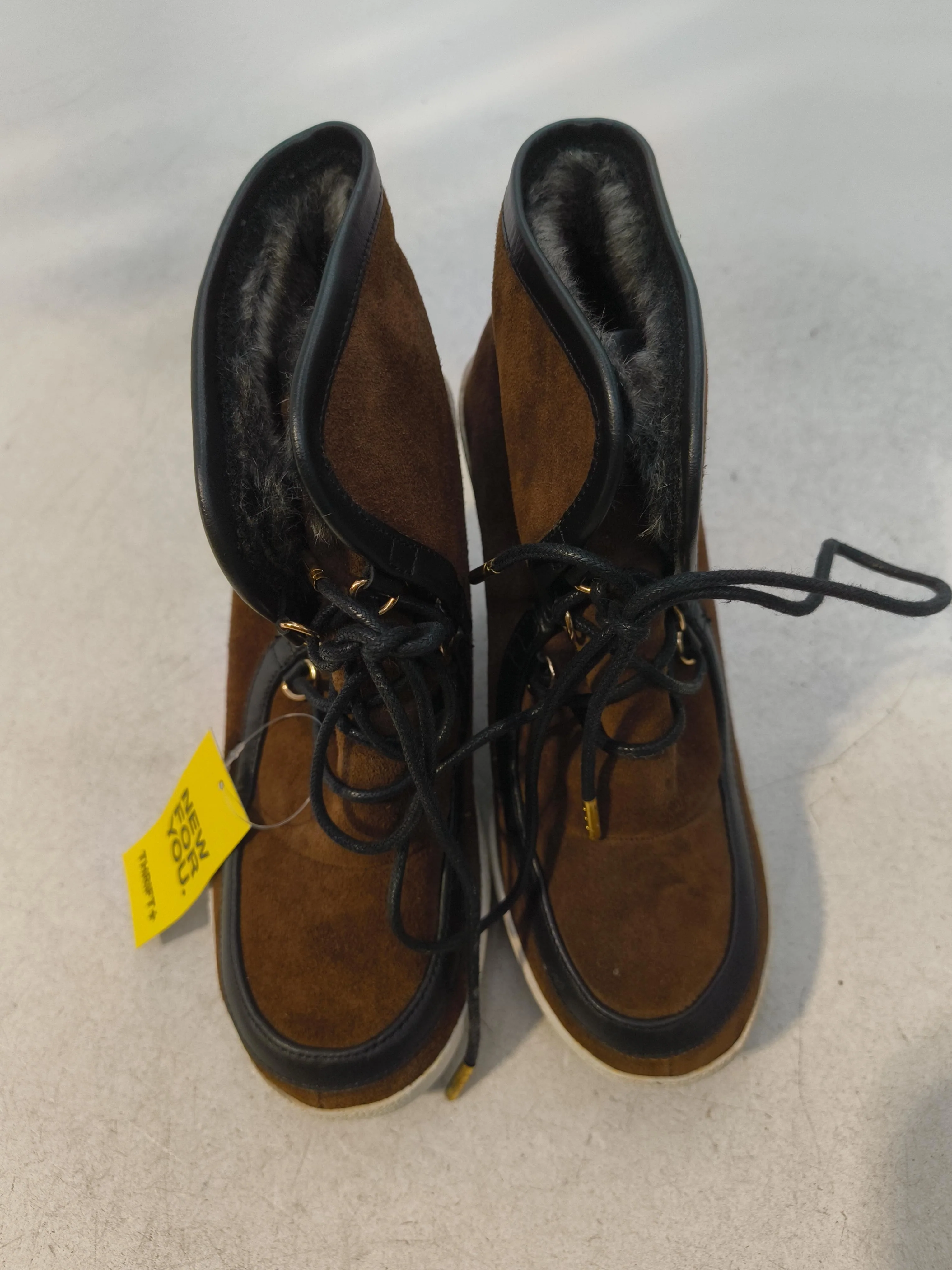 United Nude Women's Boots UK 2.5 Brown Suede with Faux Leather Platform - Image 6
