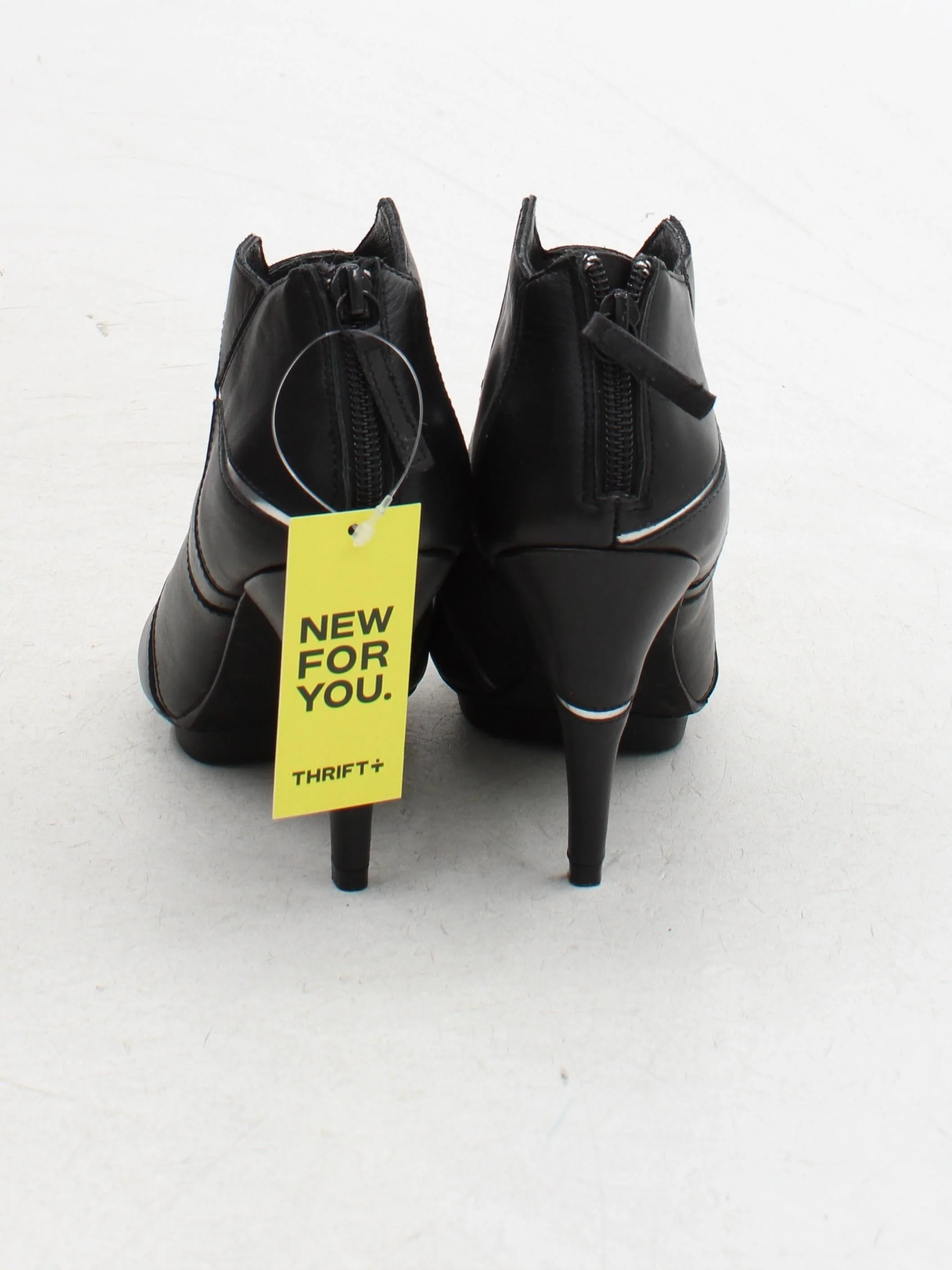 United Nude Women's Boots UK 4 Black Geometric 100% Leather Platform - Image 3