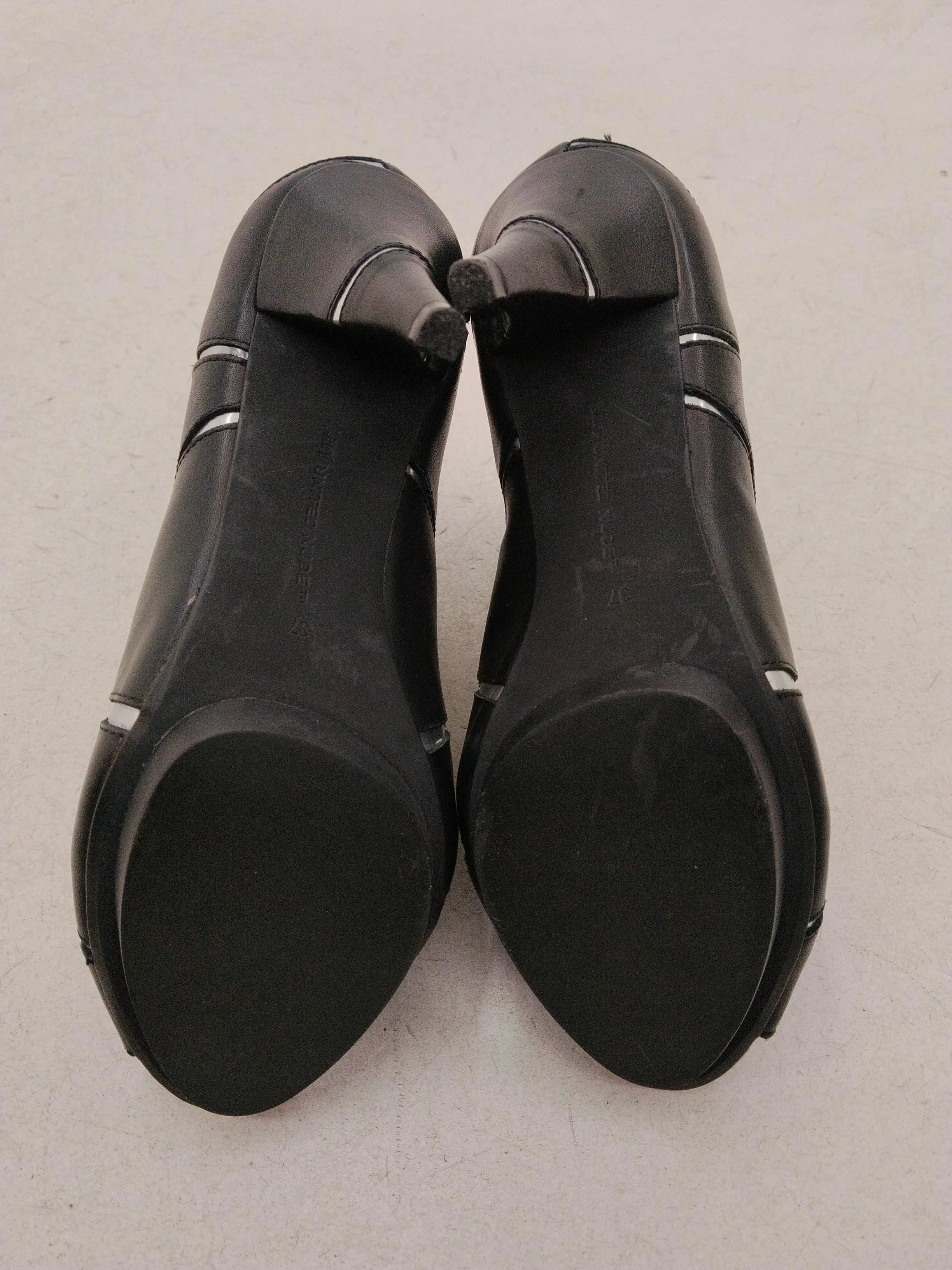United Nude Women's Boots UK 4 Black Geometric 100% Leather Platform - Image 6
