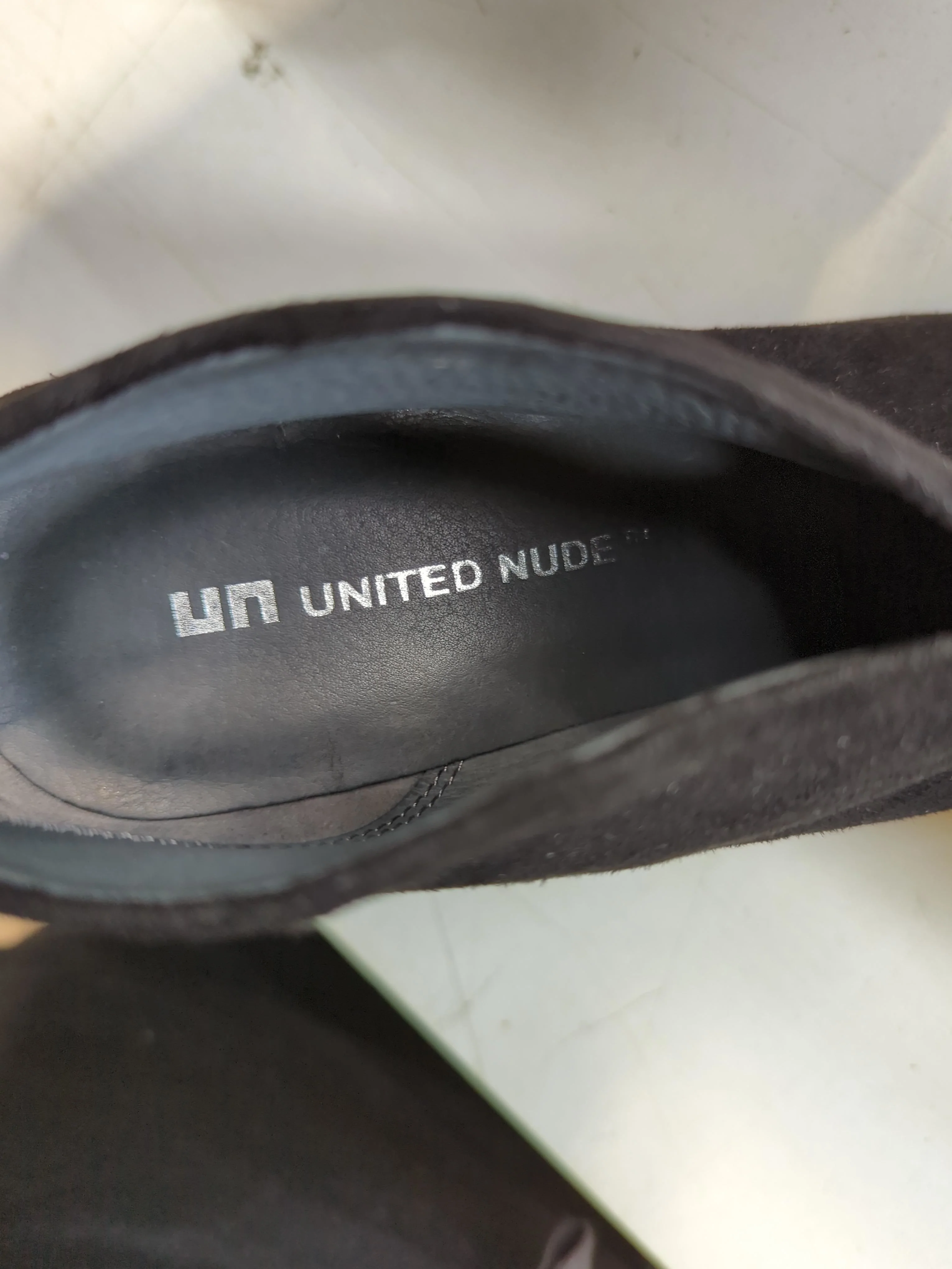 United Nude Women's Heels UK 3 Black 100% Suede Court - Image 9
