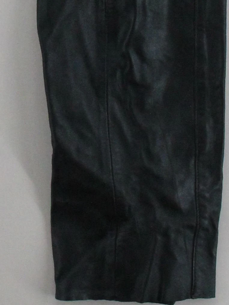 Urbancode Women's Trousers UK 10 Black Leather with Polyester Straight Chino - Image 4