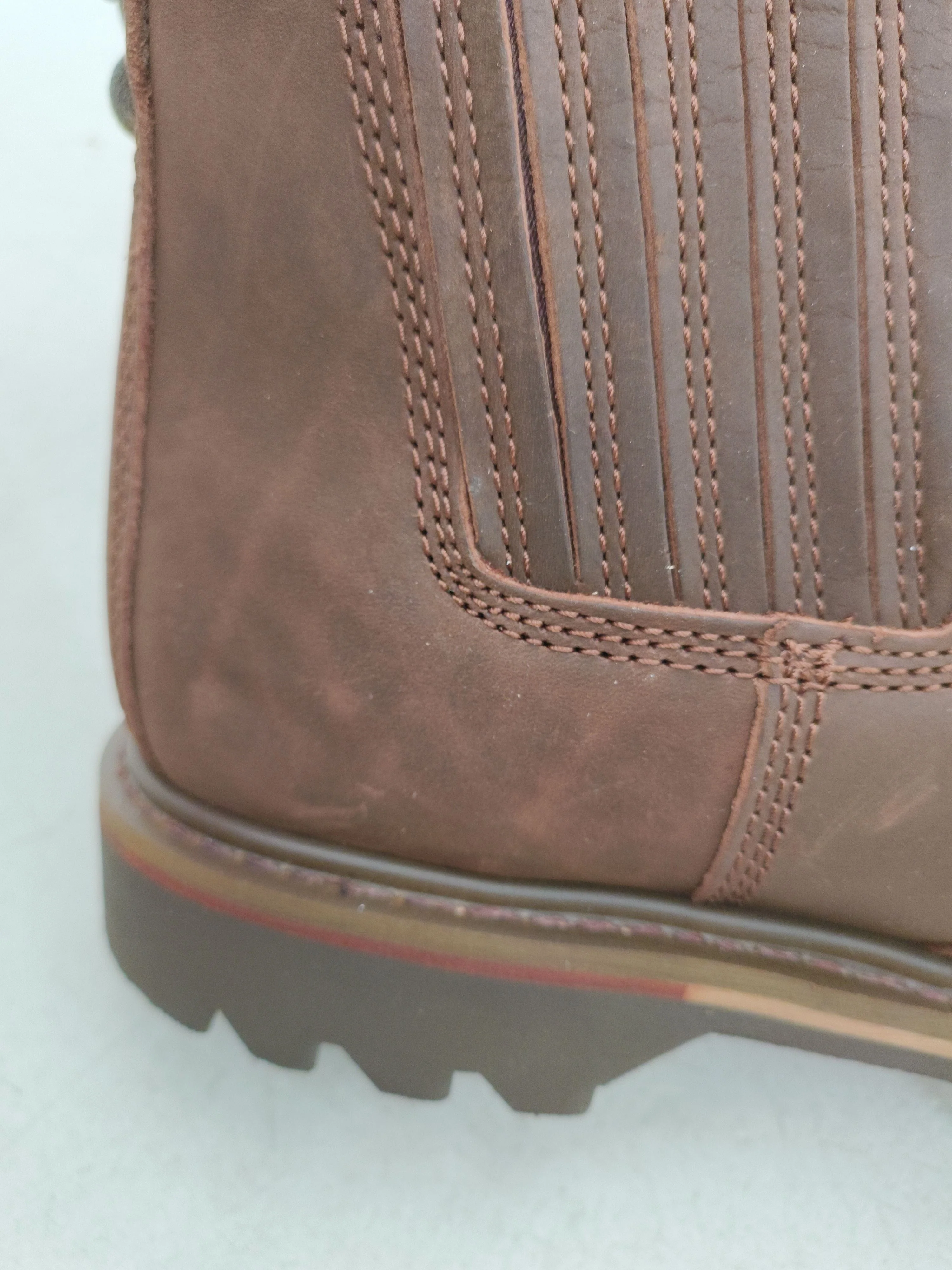 V12 Footwear Men's Boots UK 12 Brown 100% Leather Chelsea - Image 8