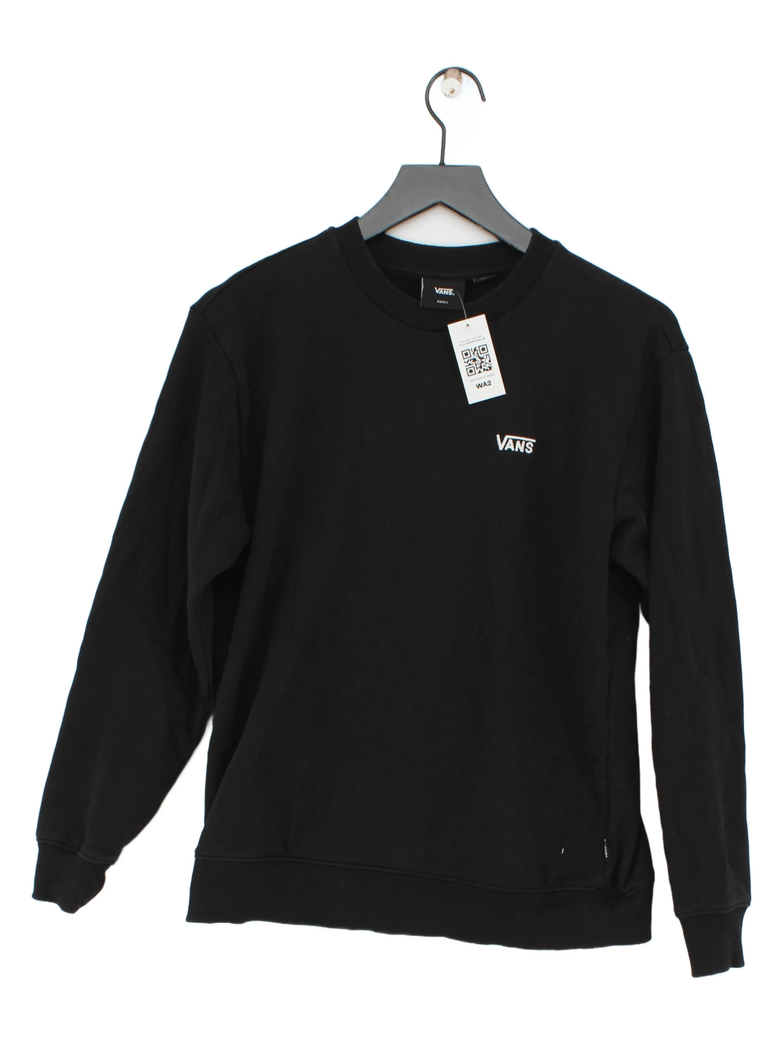 Vans Men's Hoodie S Black 100% Cotton Pullover