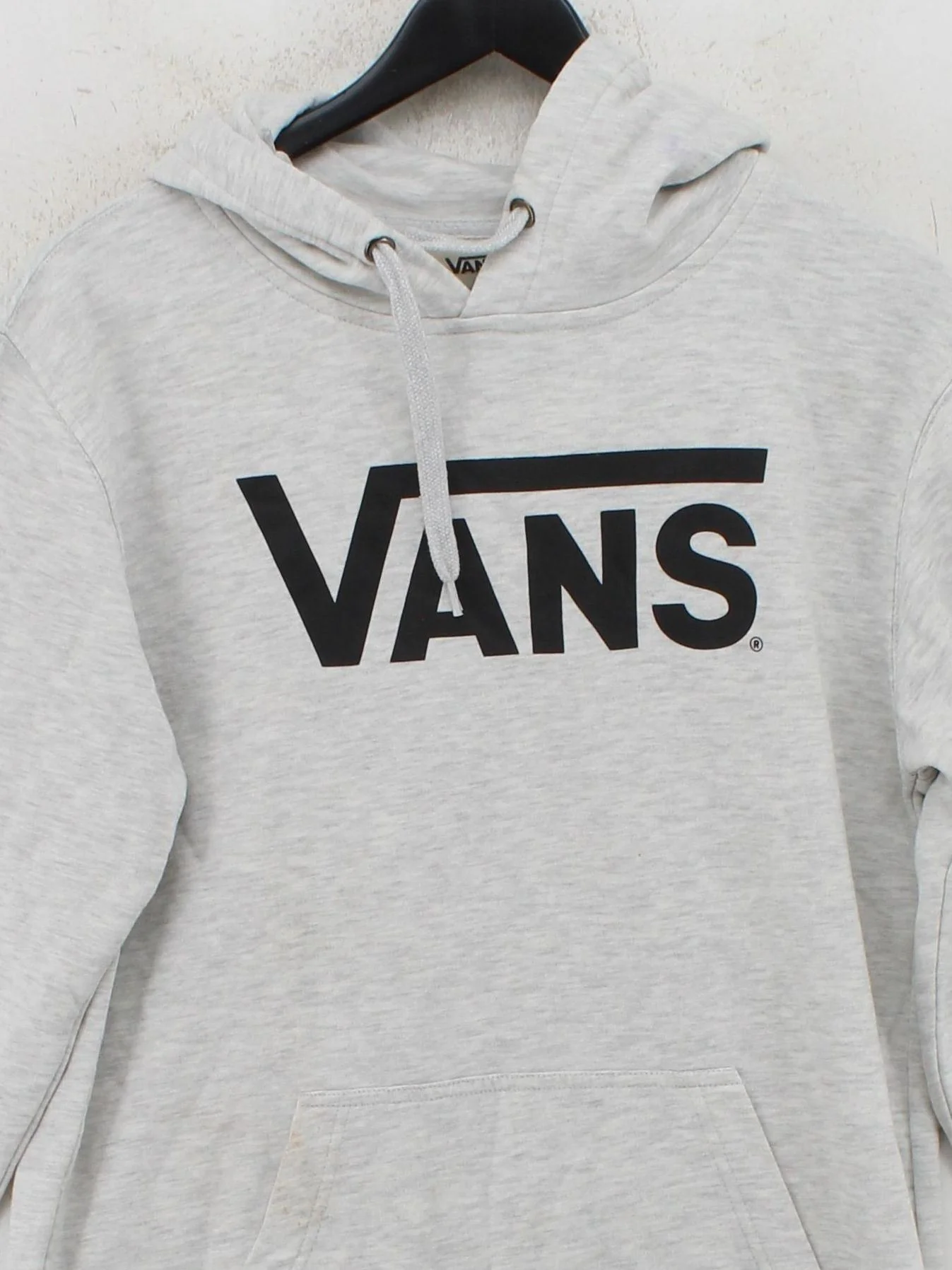 Vans Men's Hoodie S Grey Graphic Cotton with Polyester Pullover - Image 3