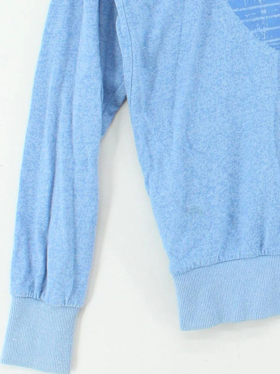 Vans Men's Jumper S Blue Graphic 100% Other Crew Neck Pullover - Image 4