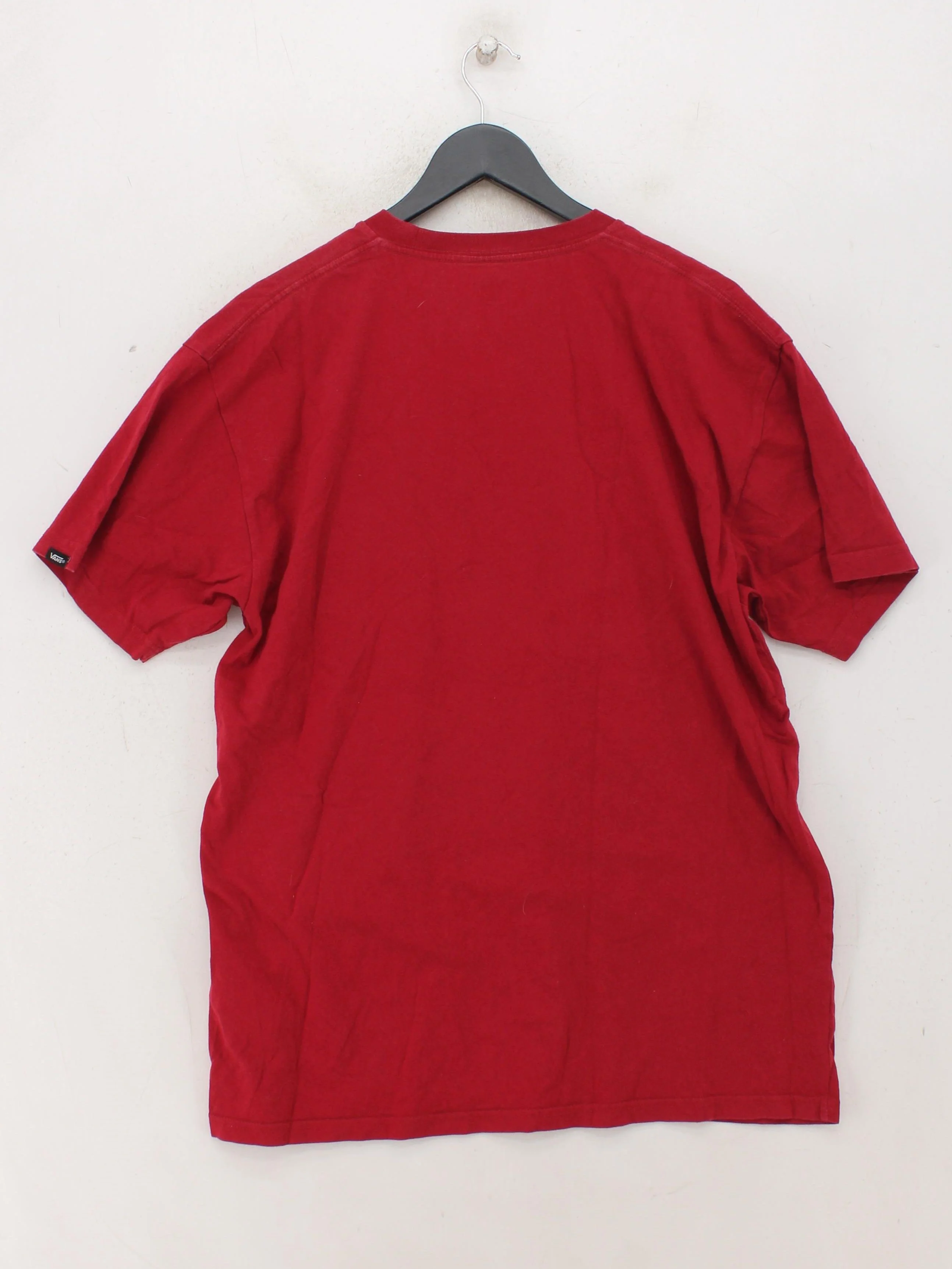 Vans Men's T-Shirt L Red Graphic 100% Cotton Basic - Image 2