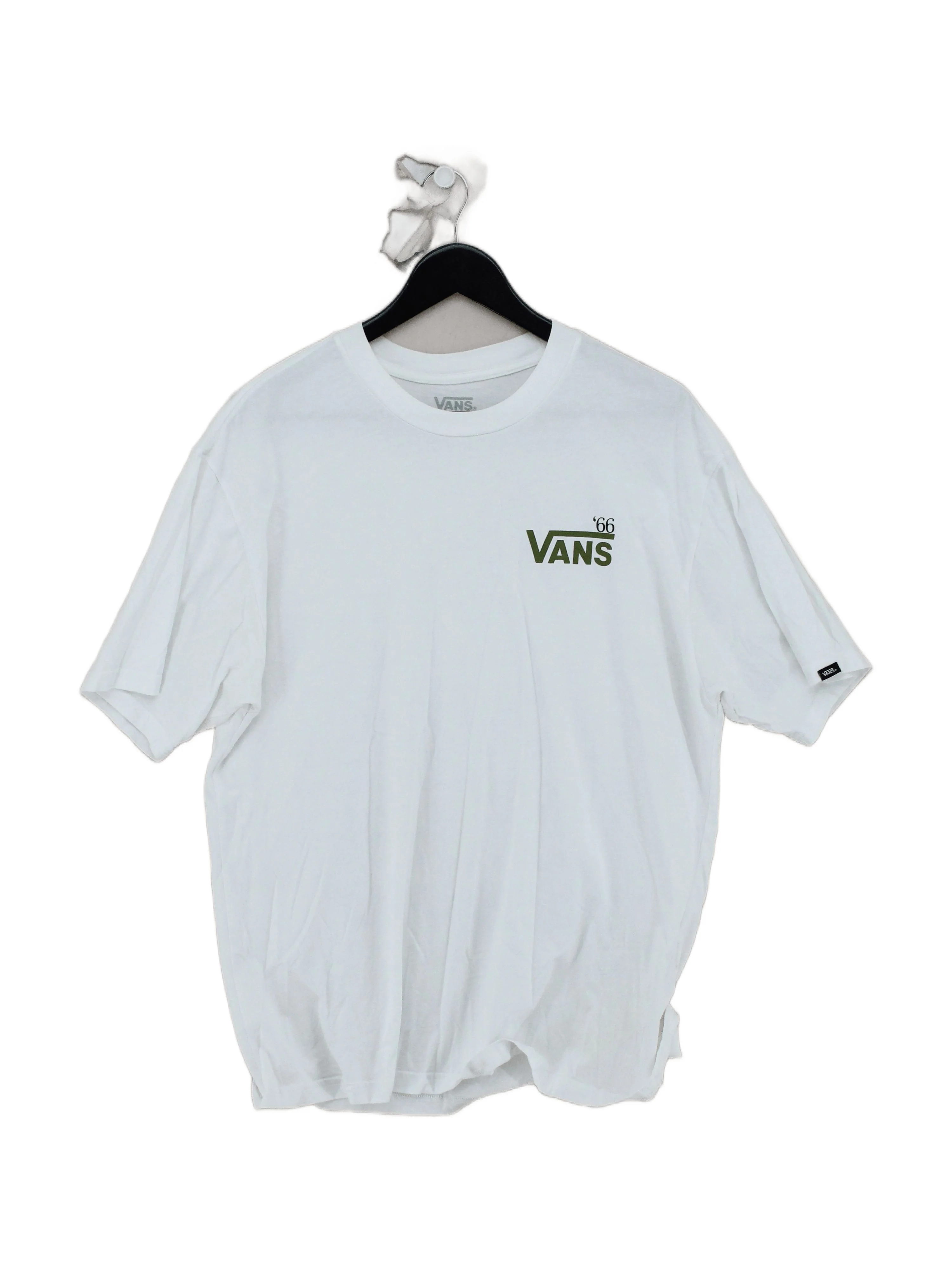 Vans Men's T-Shirt M White Graphic 100% Cotton Basic