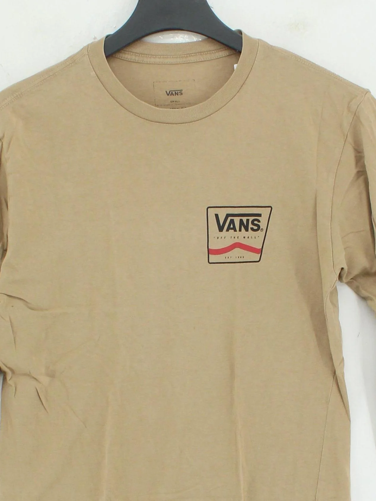 Vans Men's T-Shirt S Tan Graphic 100% Cotton Basic - Image 3