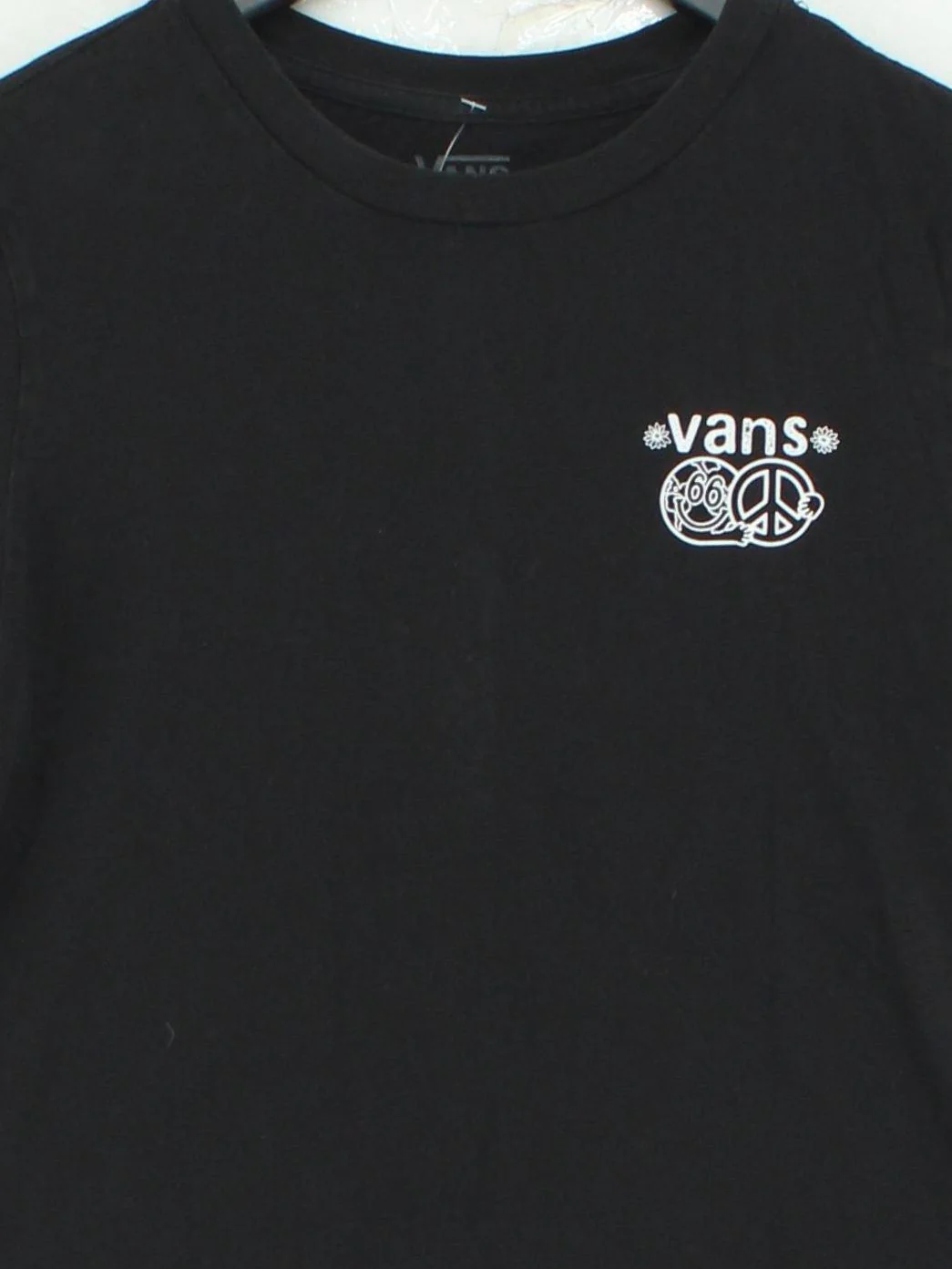 Vans Women's T-Shirt S Black Graphic 100% Cotton Short Sleeve Round Neck Basic - Image 3