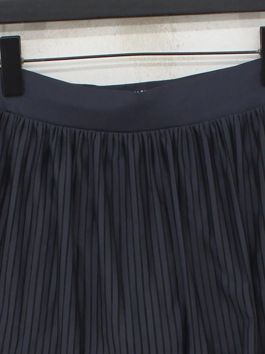 Varley Women's Mini Skirt M Blue Striped Polyester with Elastane Short Mini - Image 3