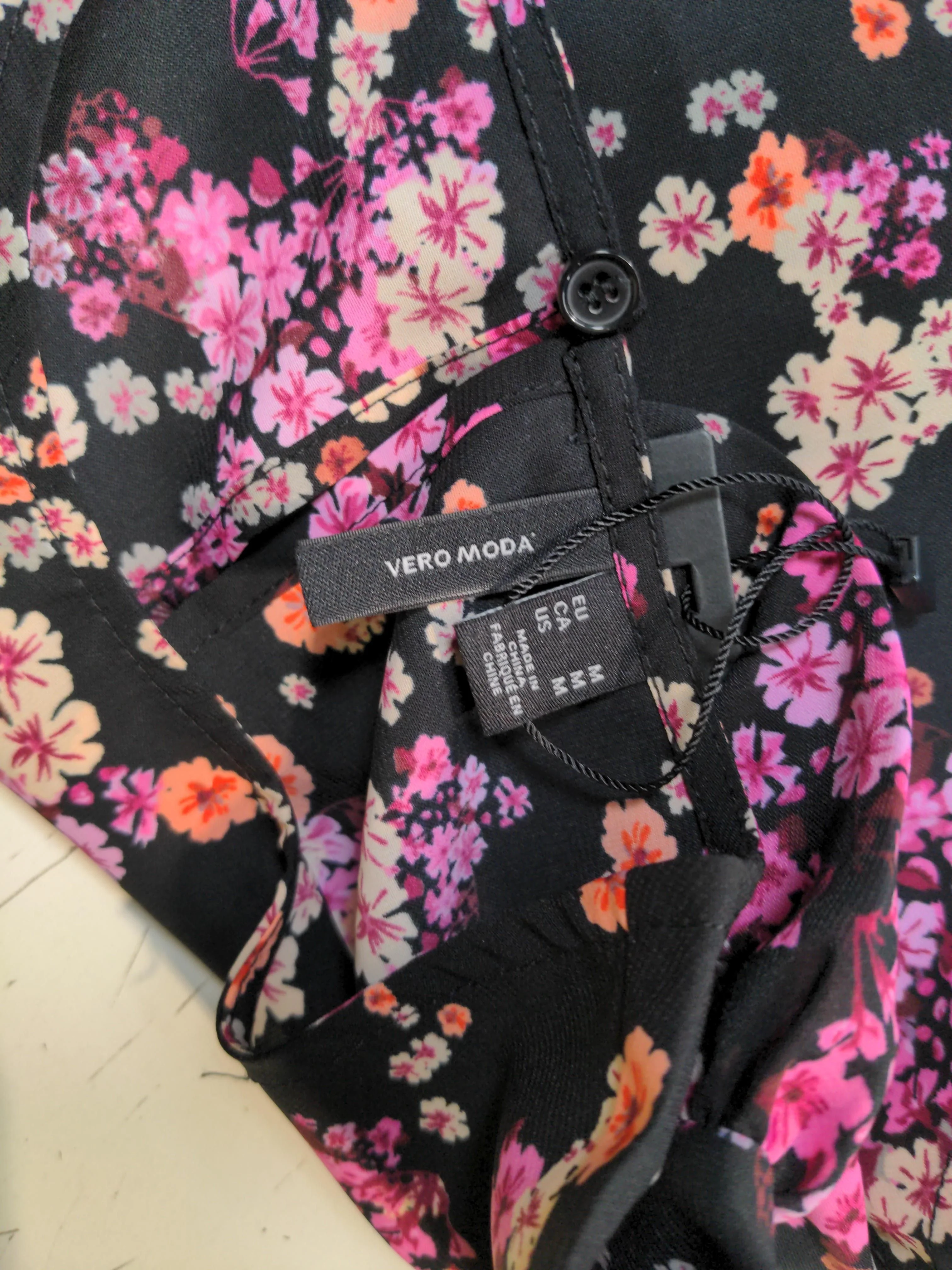 Vero Moda A-Line Mini Dress M in Black - Image 5