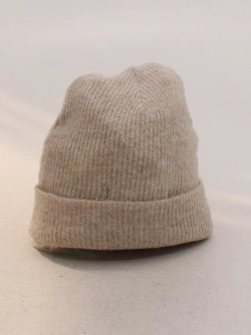 Vero Moda Men's Hat Cream Acrylic with Nylon, Elastane Beanie - Image 2