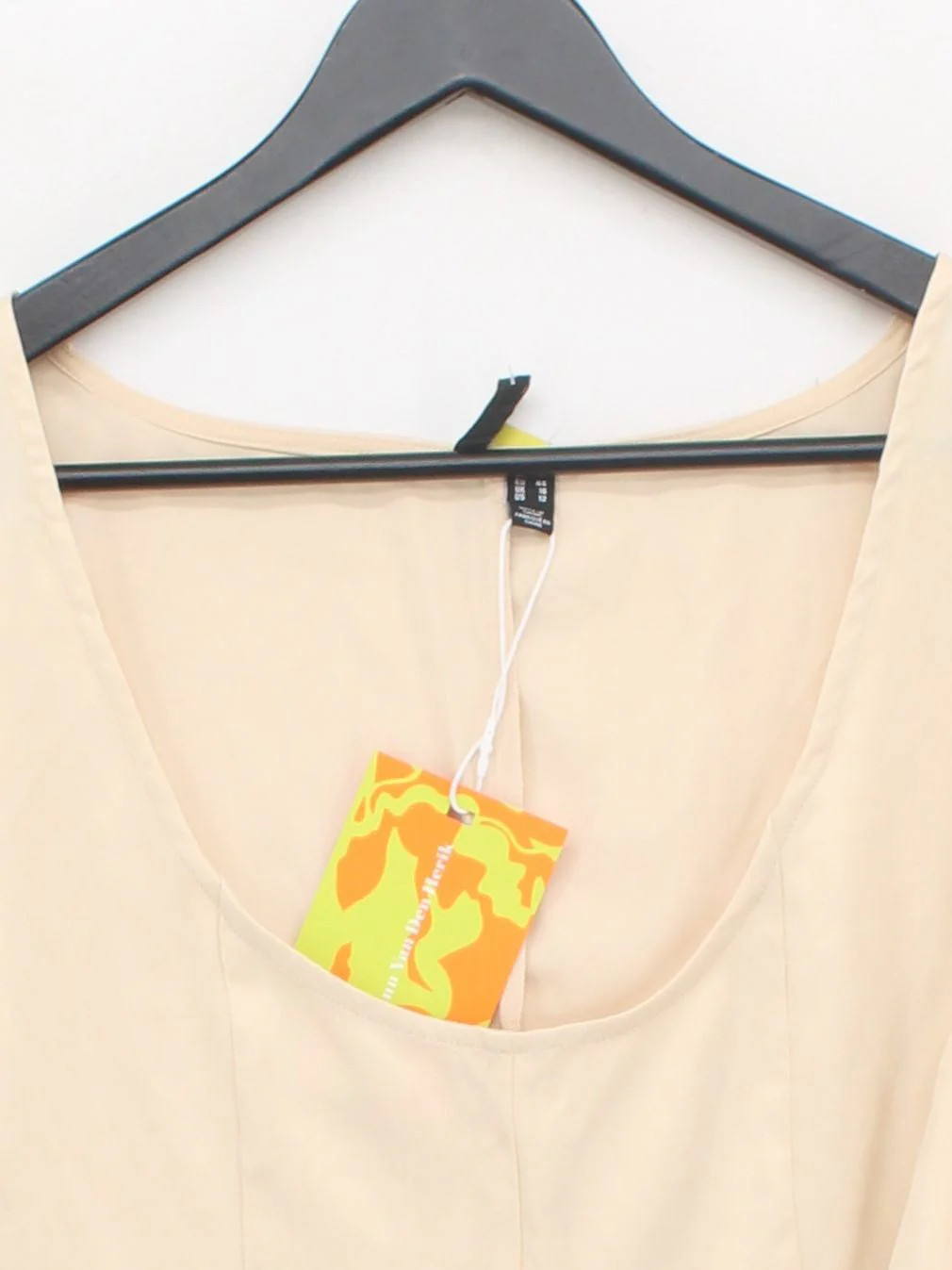Vero Moda Women's Top UK 16 Cream Polyester with Elastane Cropped - Image 3