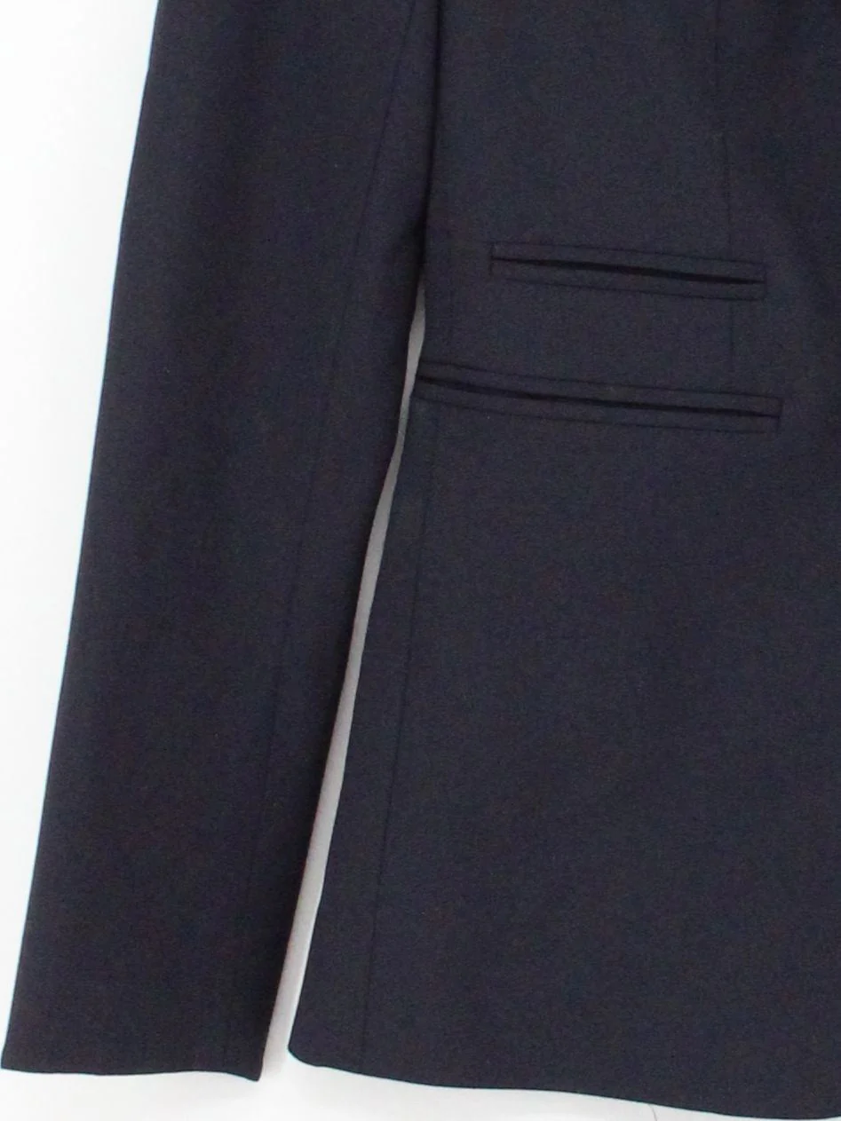 Veronica Beard Women's Blazer UK 4 Blue Wool with Elastane Overcoat - Image 4