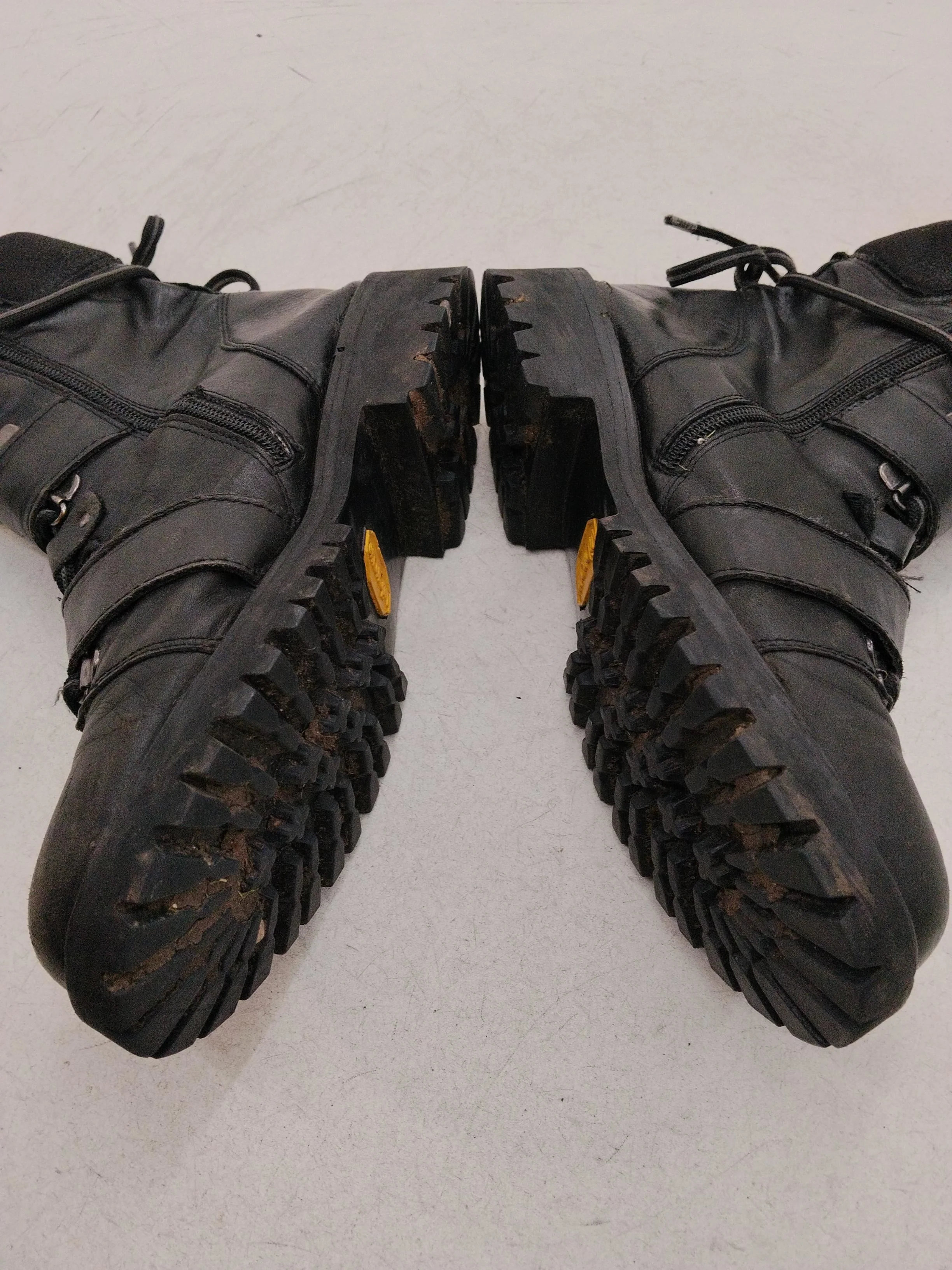 Vibram Men's Boots UK 9 Black 100% Leather Combat - Image 7