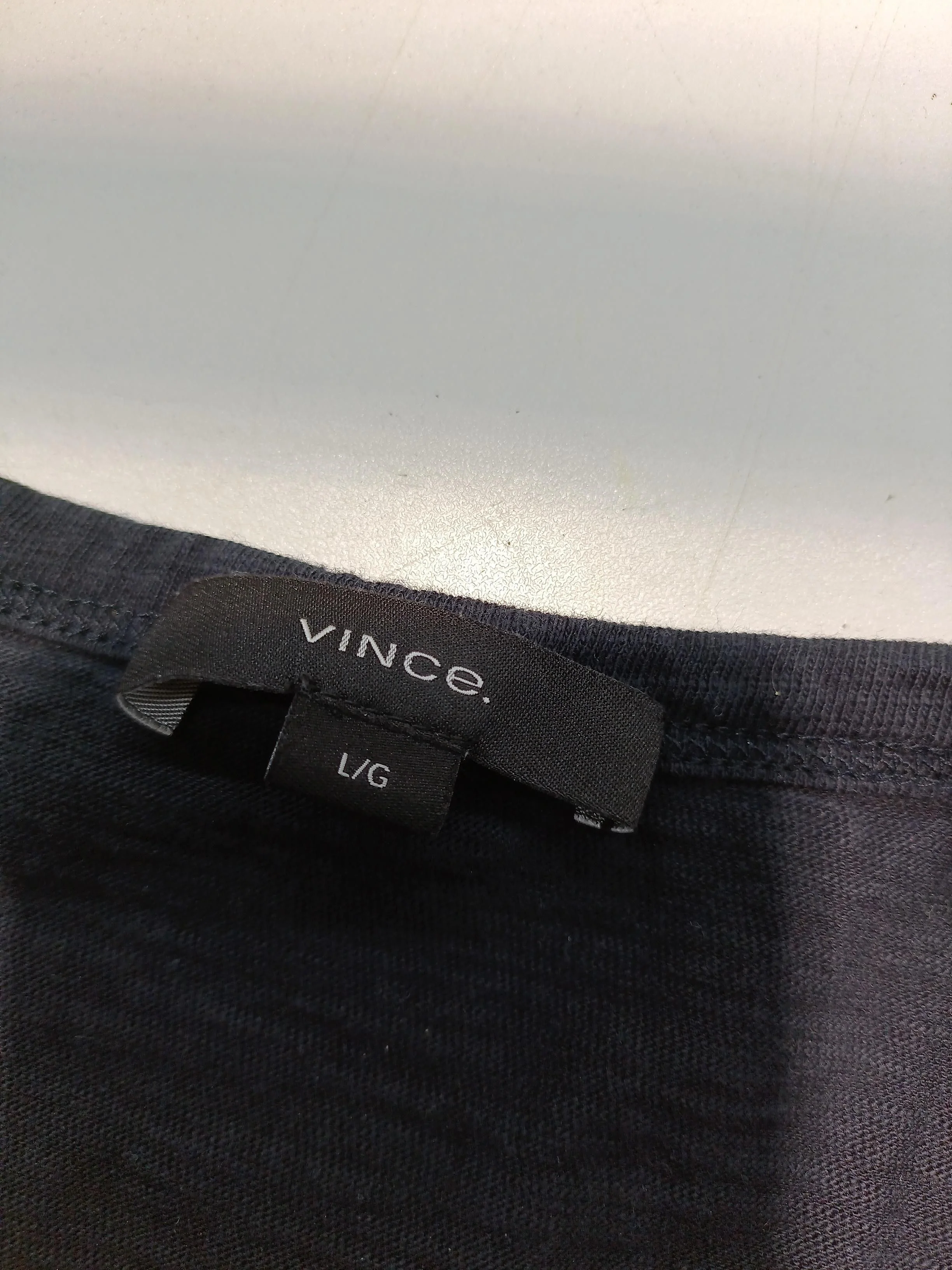 Vince Men's T-Shirt L Black 100% Cotton Basic - Image 5